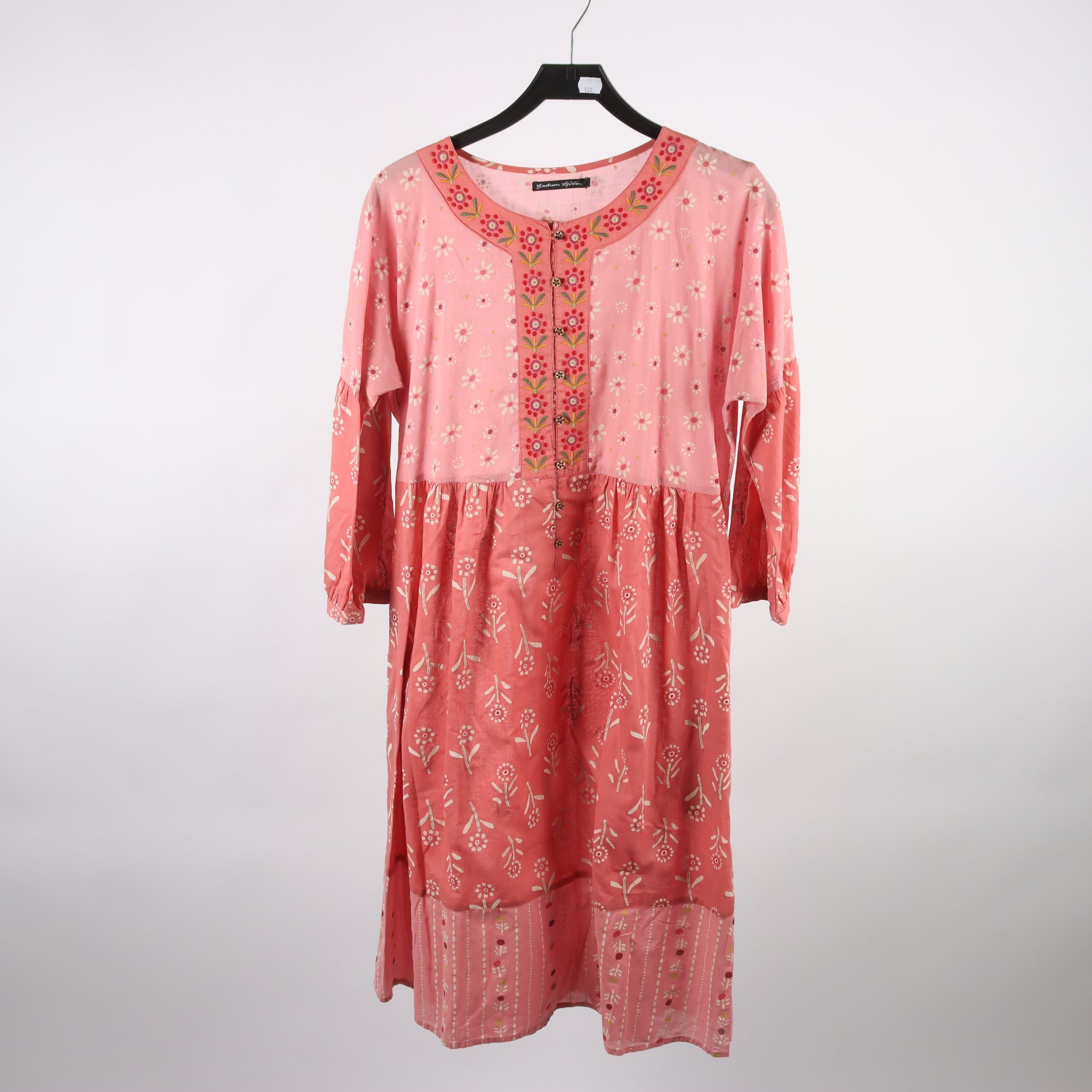 Klänning, Gudrun Sjödèn, rosa, mönstrad, stl.