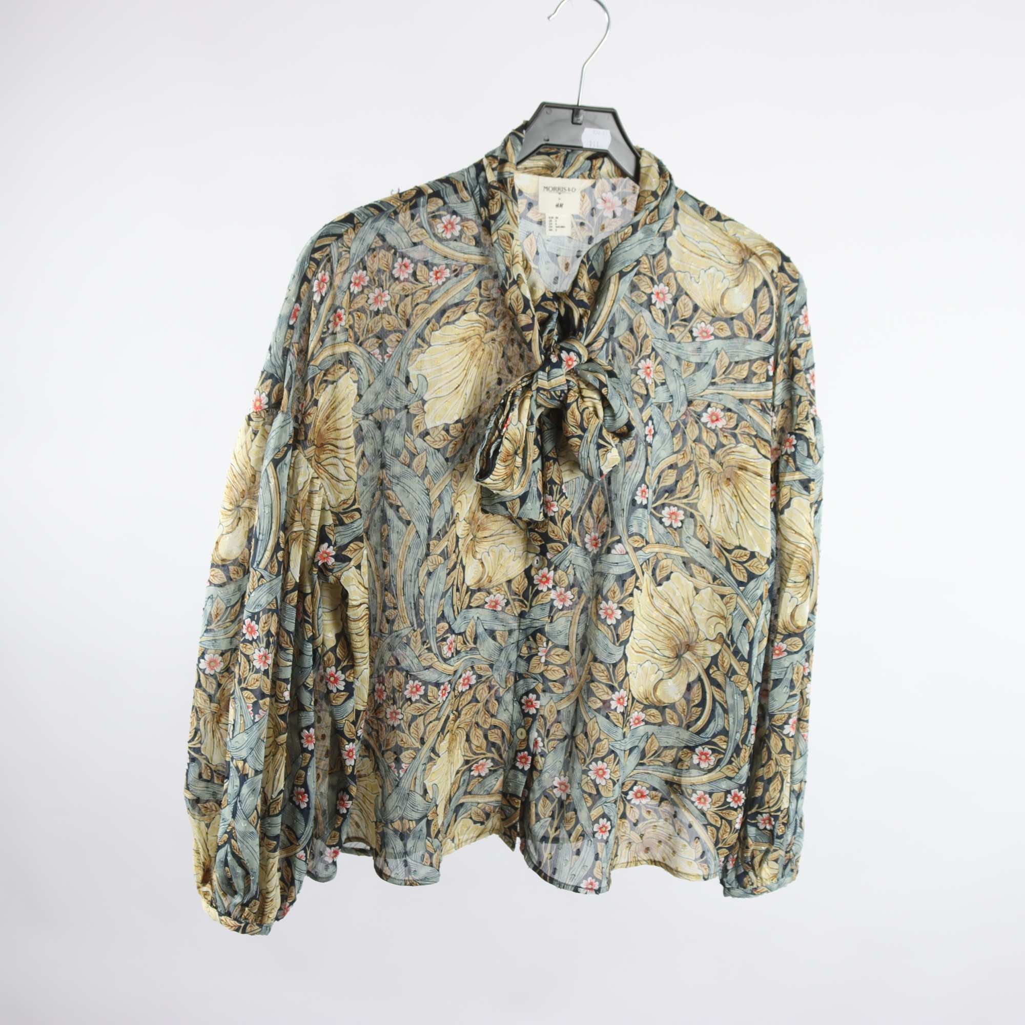 Blus, Morris & Co x H&M, mönstrad, stl. 38