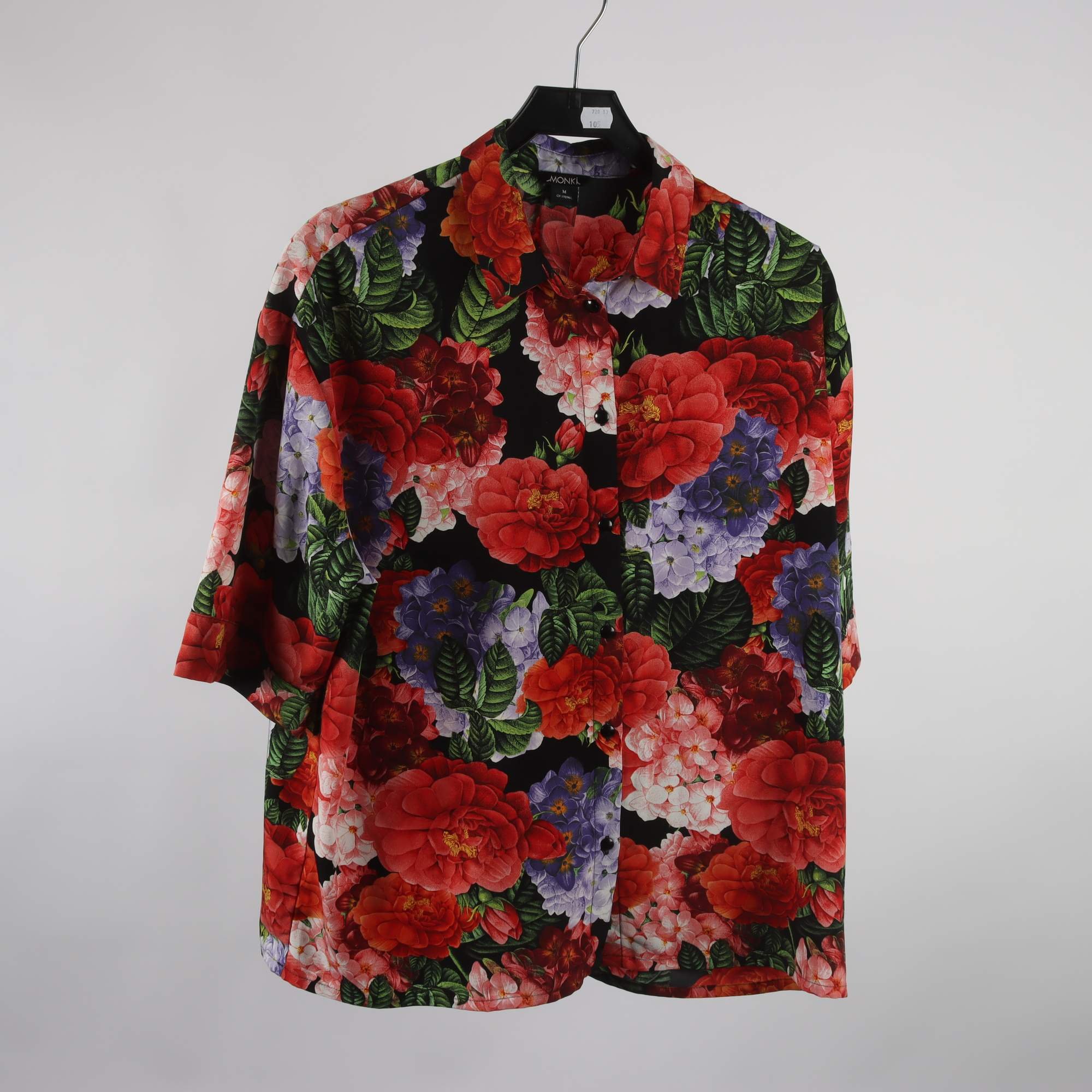Blus, Monki, blommig, stl. M