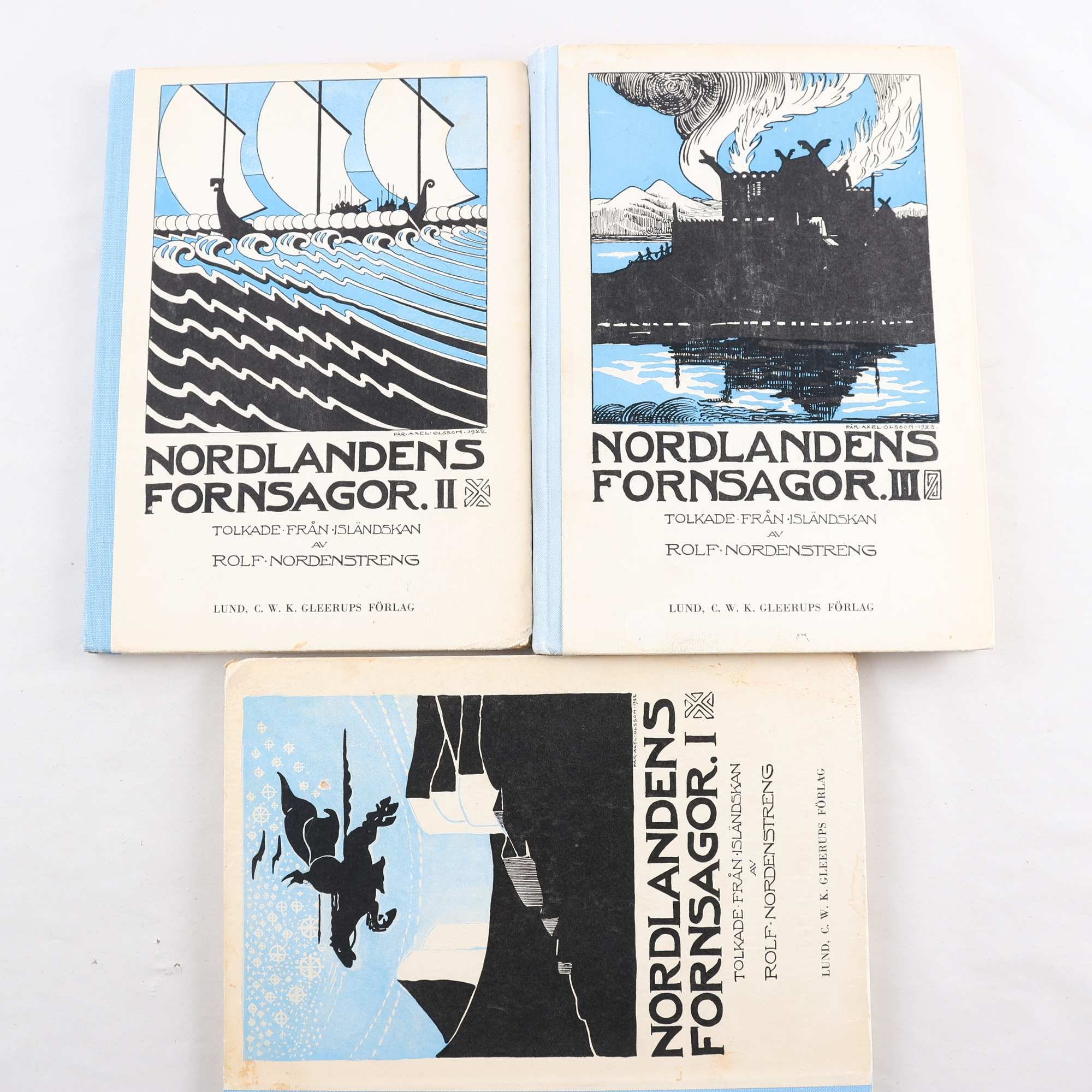 Bokpaket, ”Nordlandens Fornsagor, Rolf Nordenstreng, 3 st.