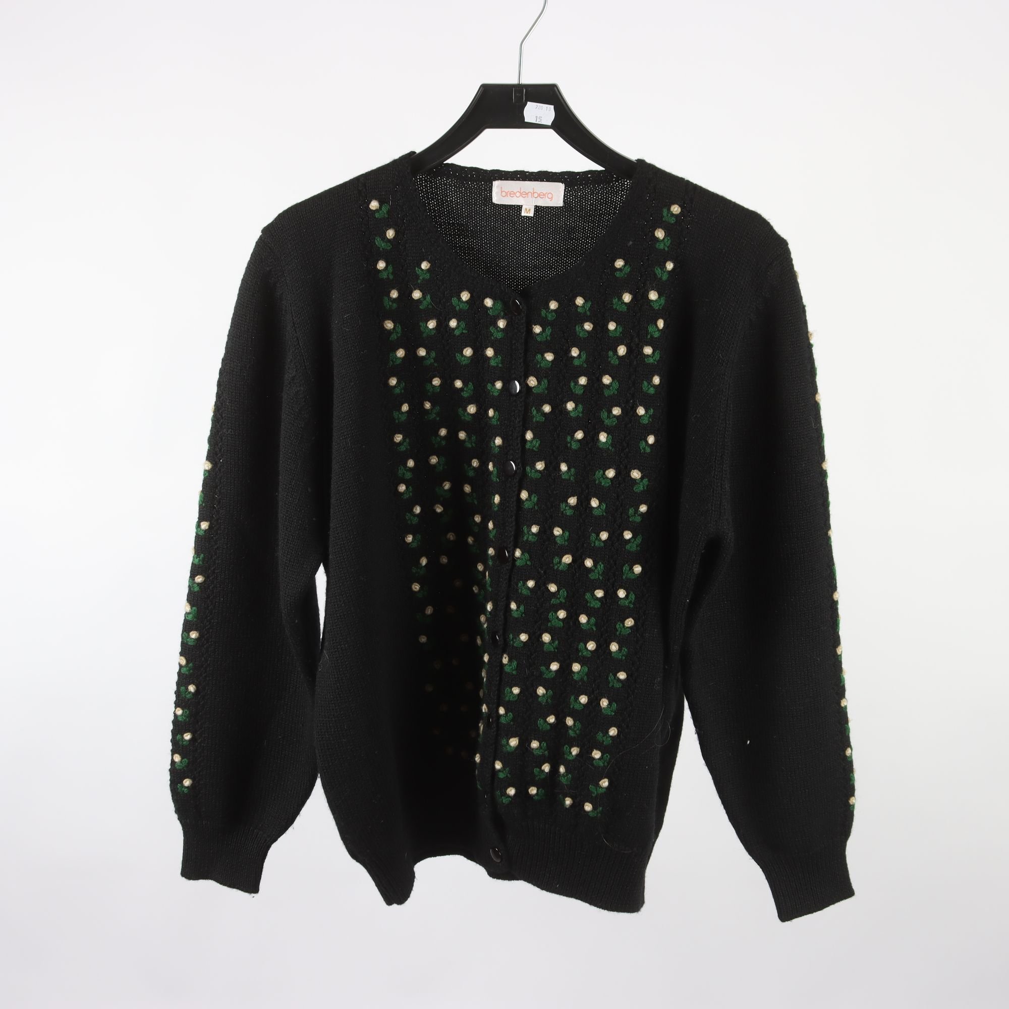 Kofta, Bredenberg, svart, stl. M