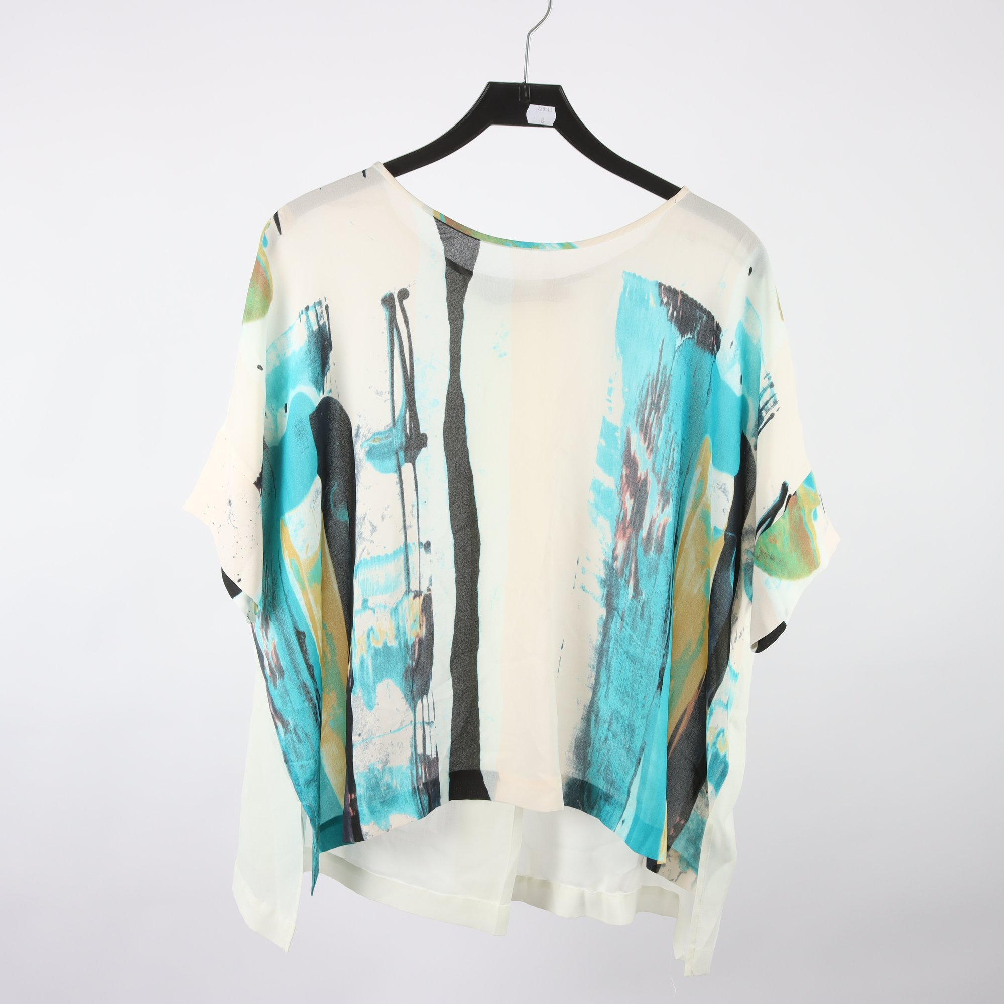 Blus, Tiger of Sweden, vit, mönstrad, stl. 40