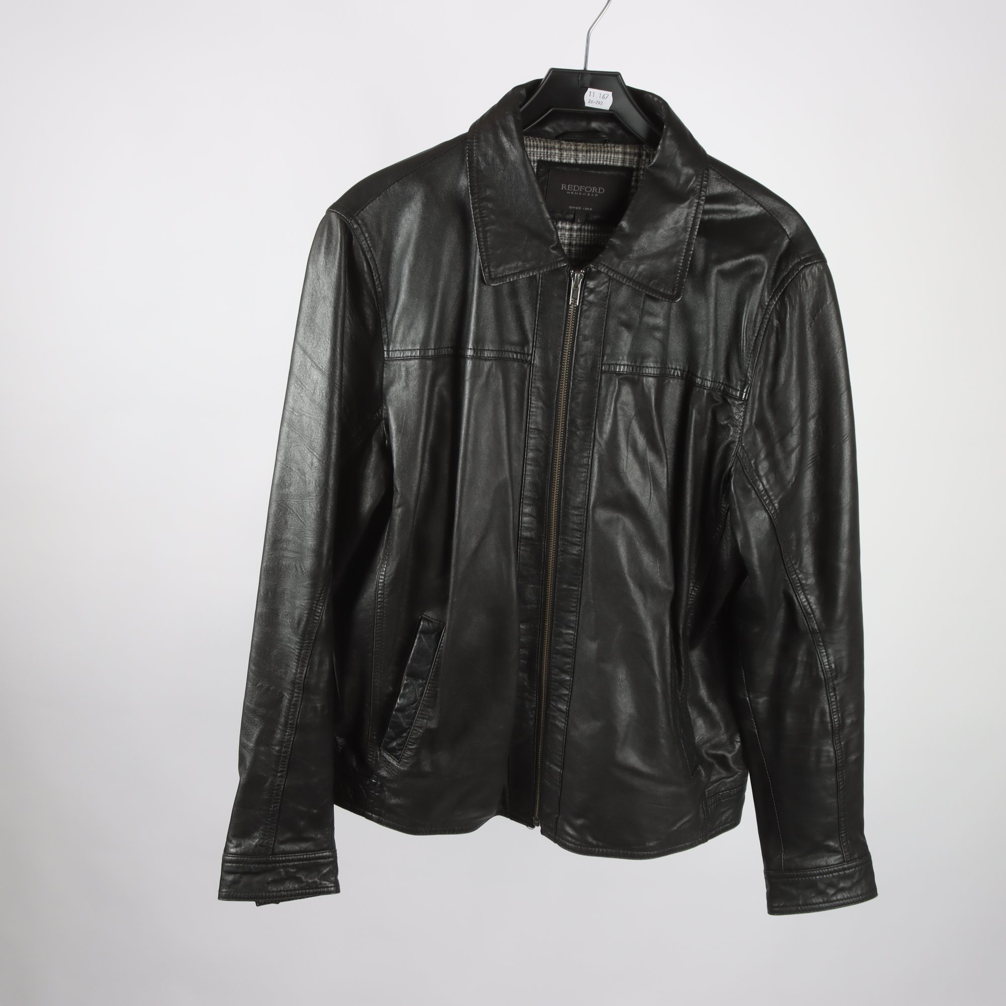 Skinnjacka, Redford, 100% lammskinn, stl. L