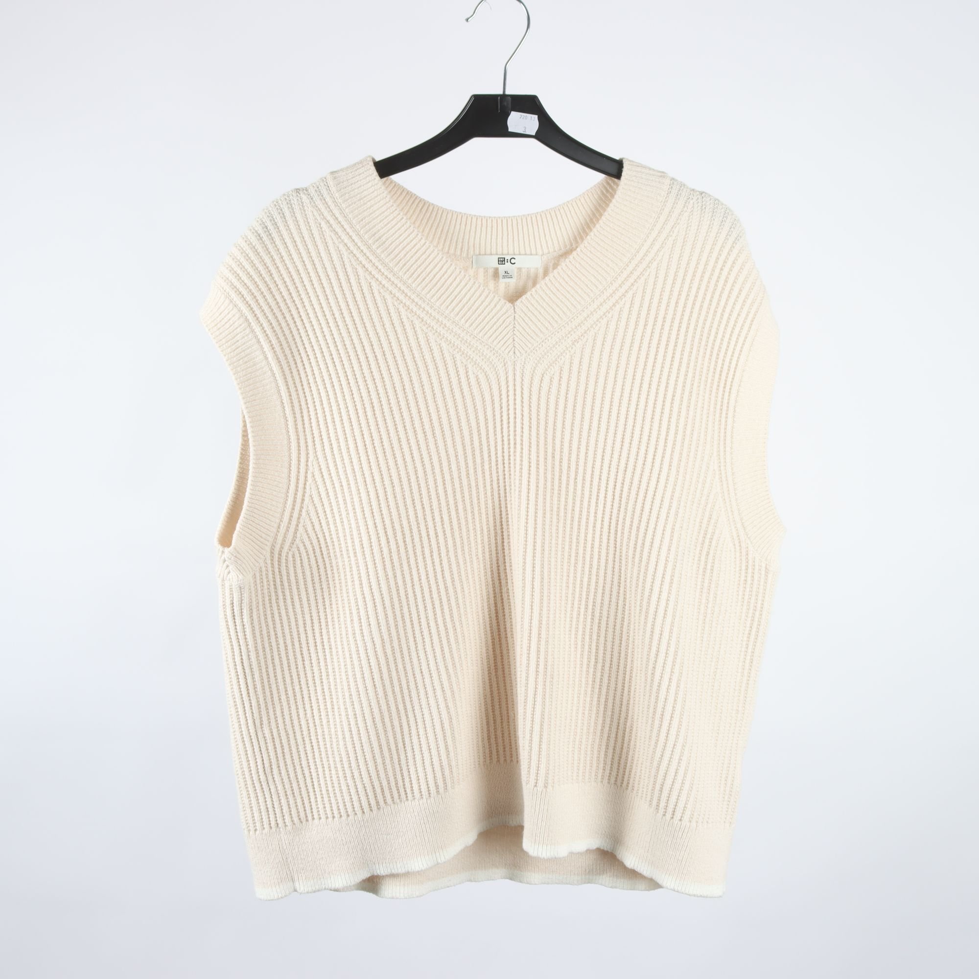 Väst, Uniqlo, ljusbeige, stl. XL