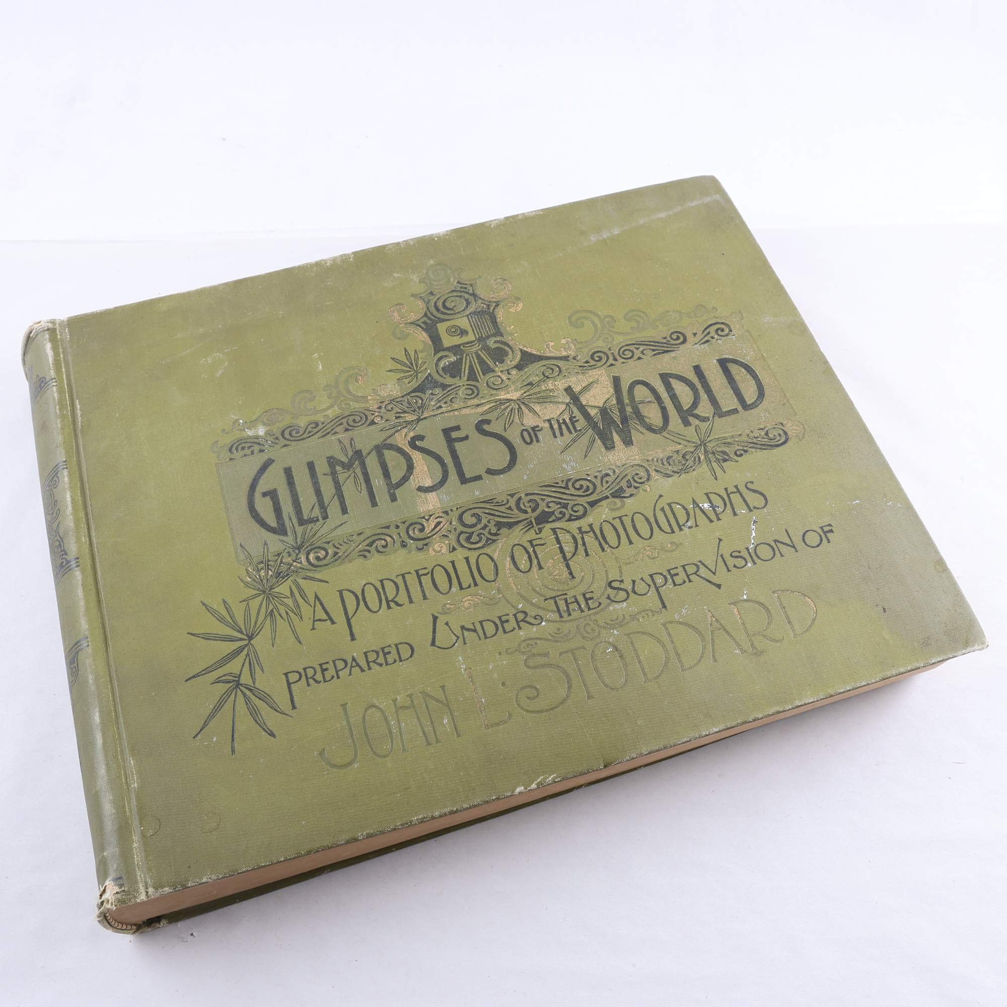 Fotobok, ”Glimpses of the World”, John Lawson Stoddard, antikt. Samfraktas ej.