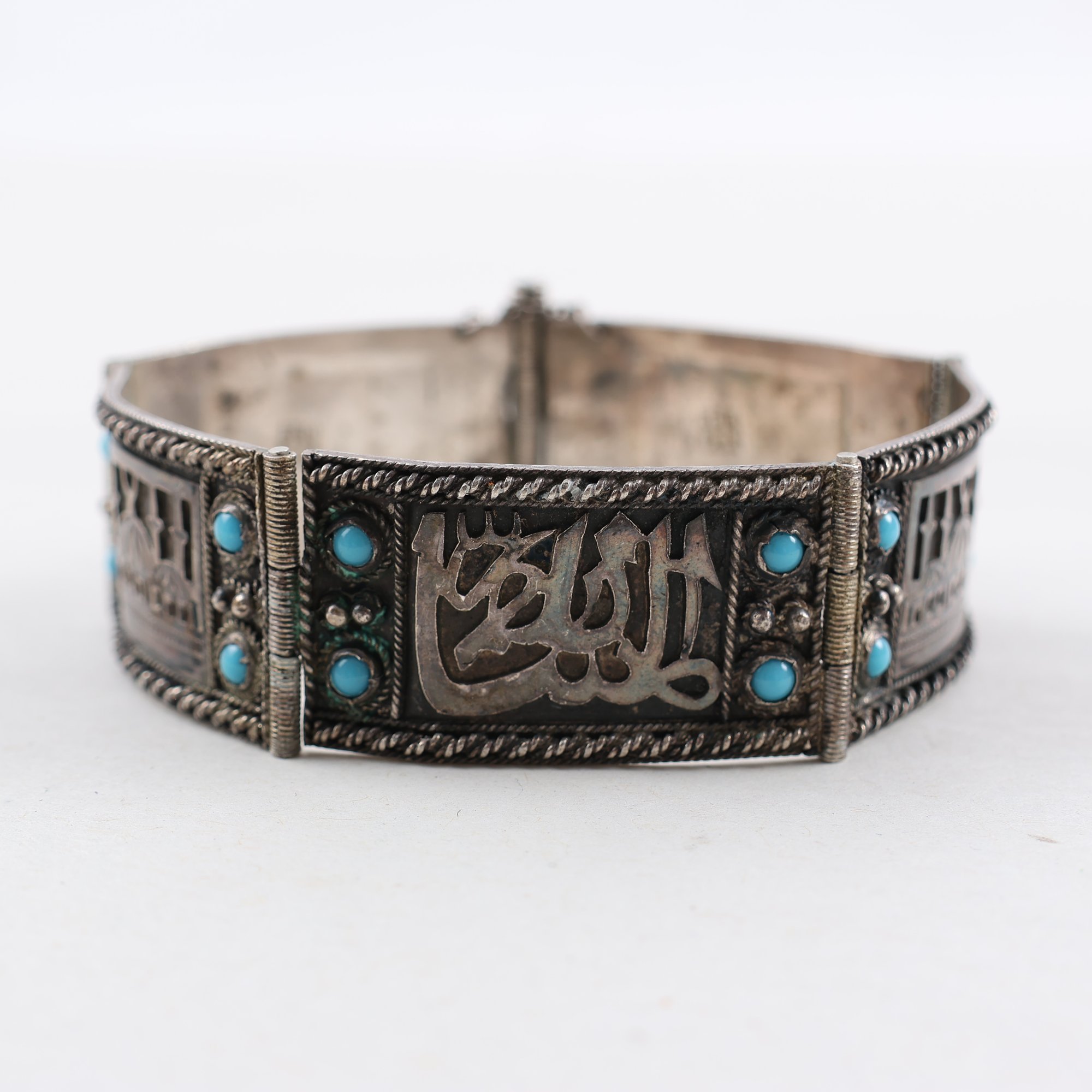 Armband, silver, plastdetaljer, brv: 22.9g