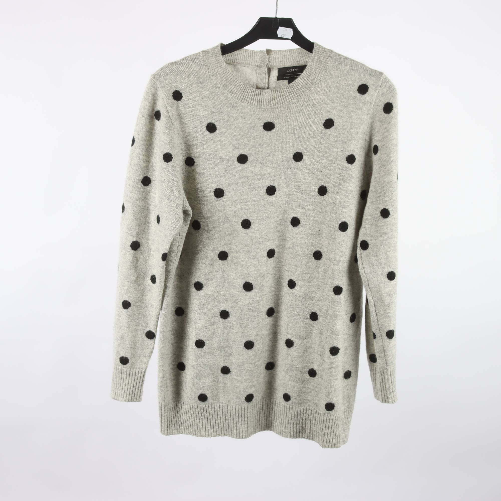 Tröja, J.Crew, grå, svart, prickig, stl. M