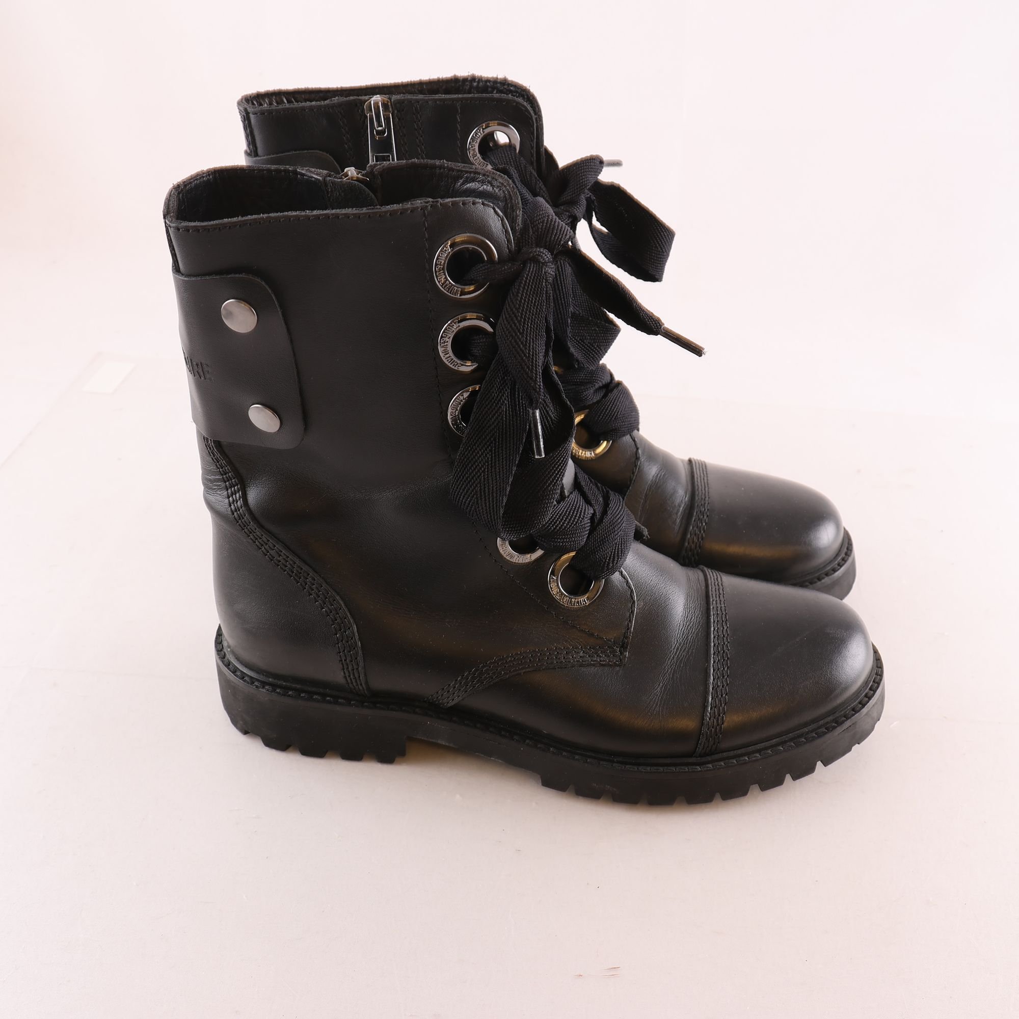 Kängor, Zadig & Voltaire, läder, stl. 39