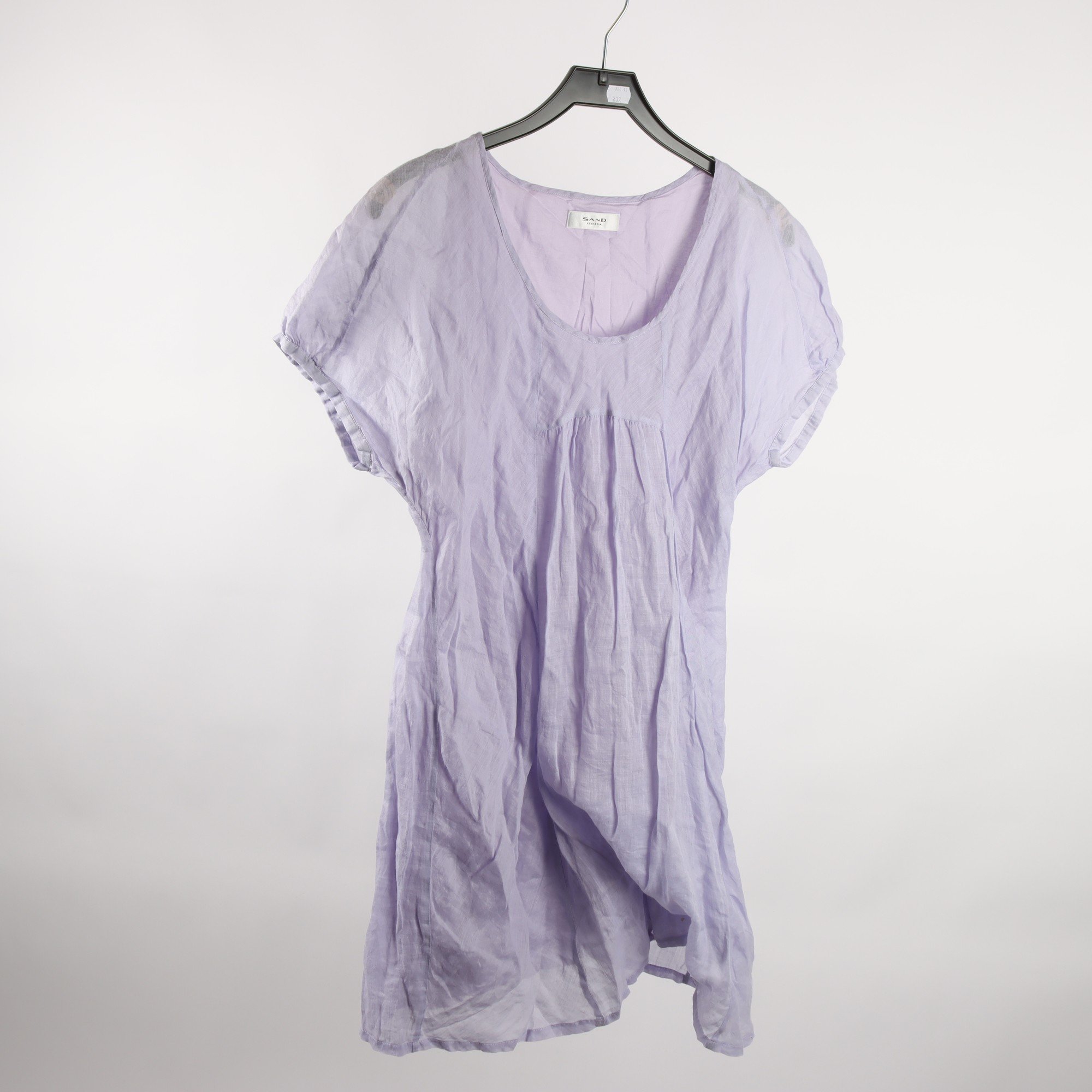 Klänning, Sand, lila, 100% ramie, stl. 44