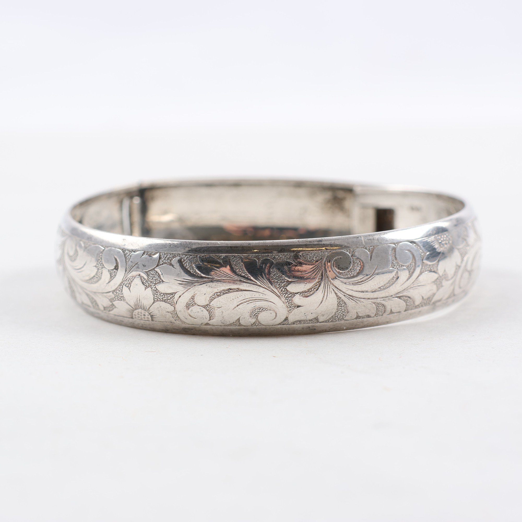 Armring, silver, öppningsbar, vikt: 16.8g