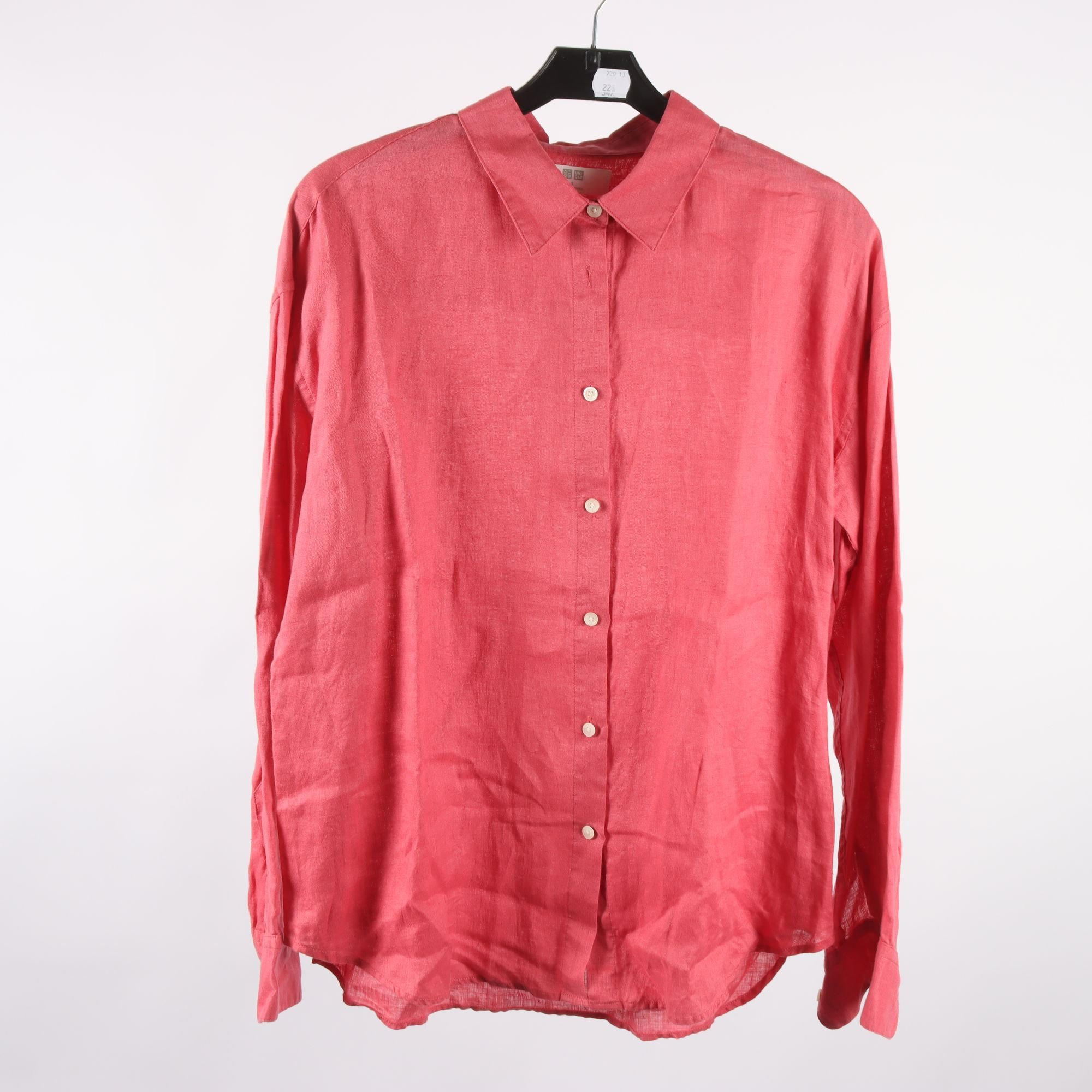 Blus/skjorta, Uniqlo, röd, stl. S