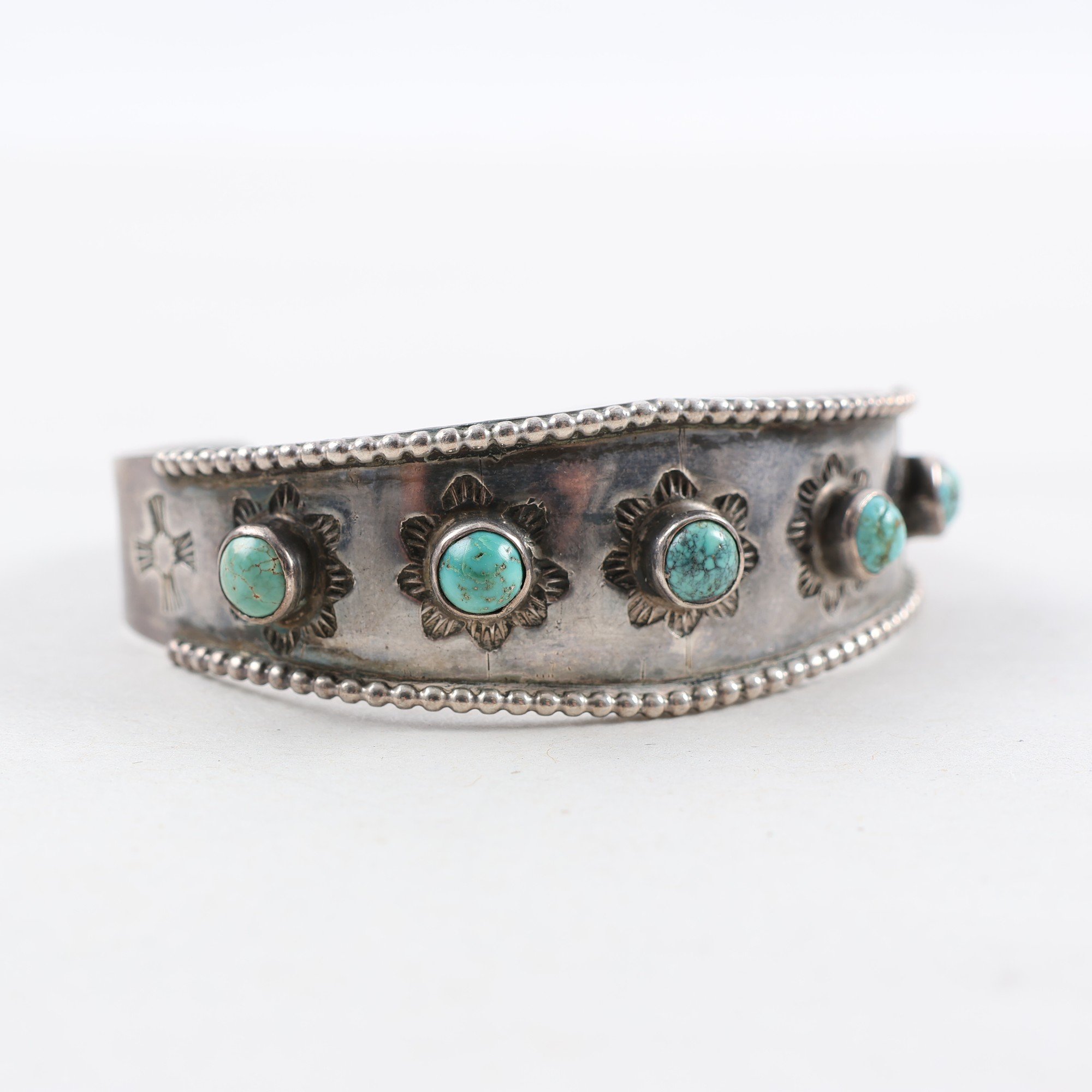 Armring, silver, stenar, öppen, brv: 17.7g