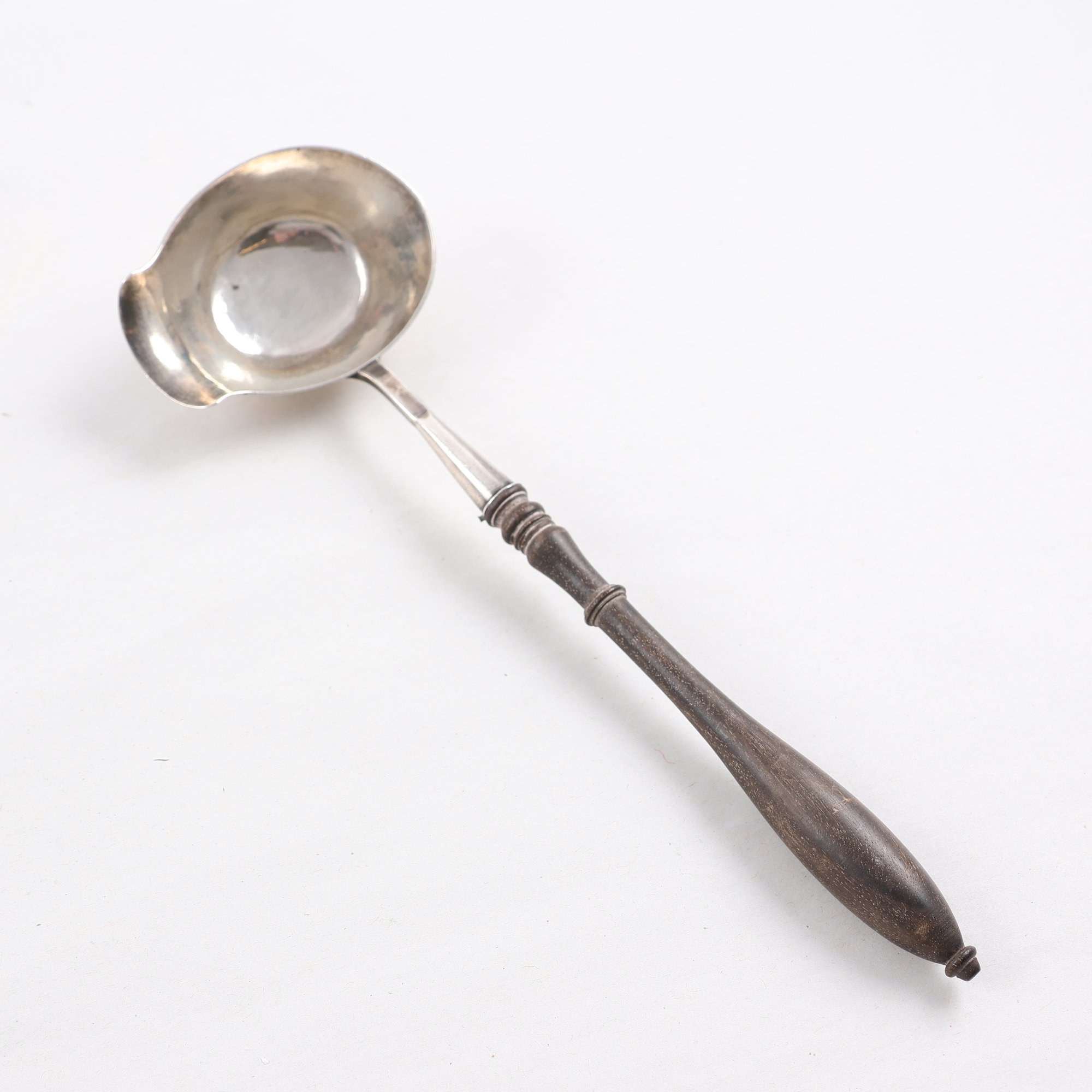 Såsslev, silver, trähandtag, Otto Wilhelm Kjellberg, (1813-1876), Västerås, 1862