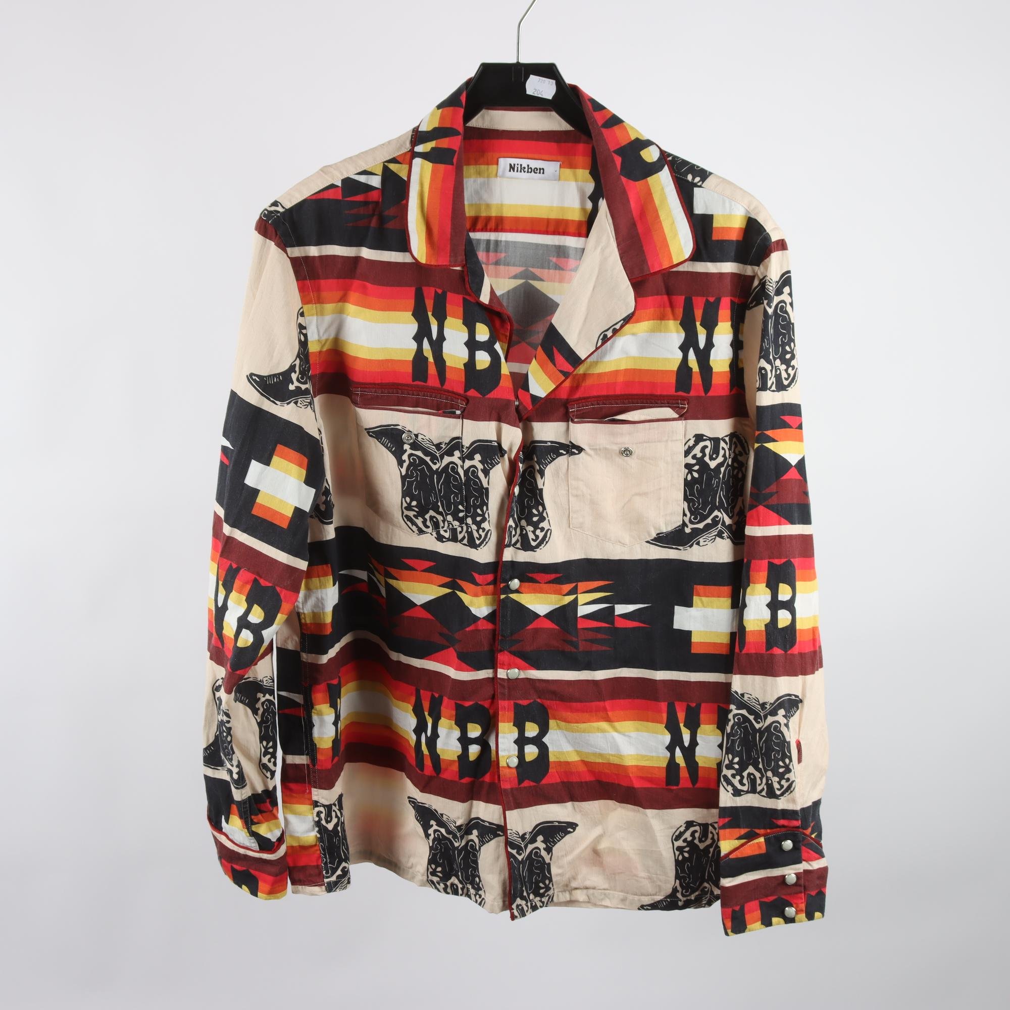 Skjorta, Nikben, mönstrad, stl. L