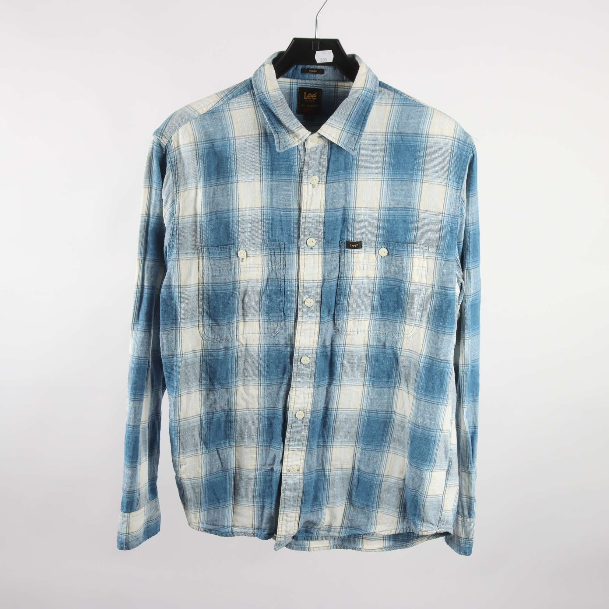 Skjorta, Lee, blå, rutig, stl. M