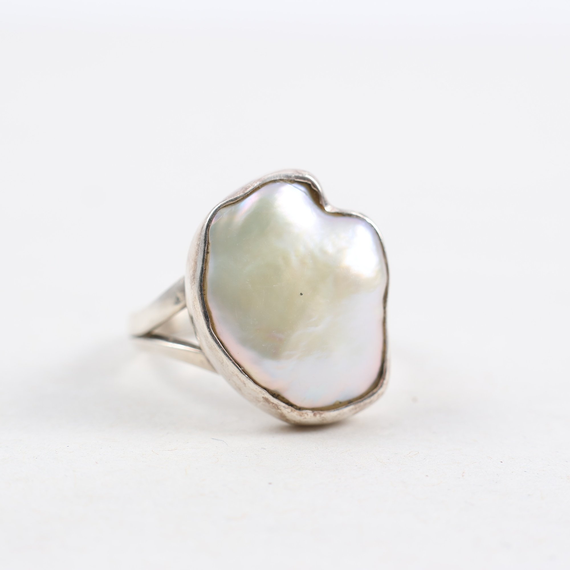 Ring, silver 925, pärlemor.