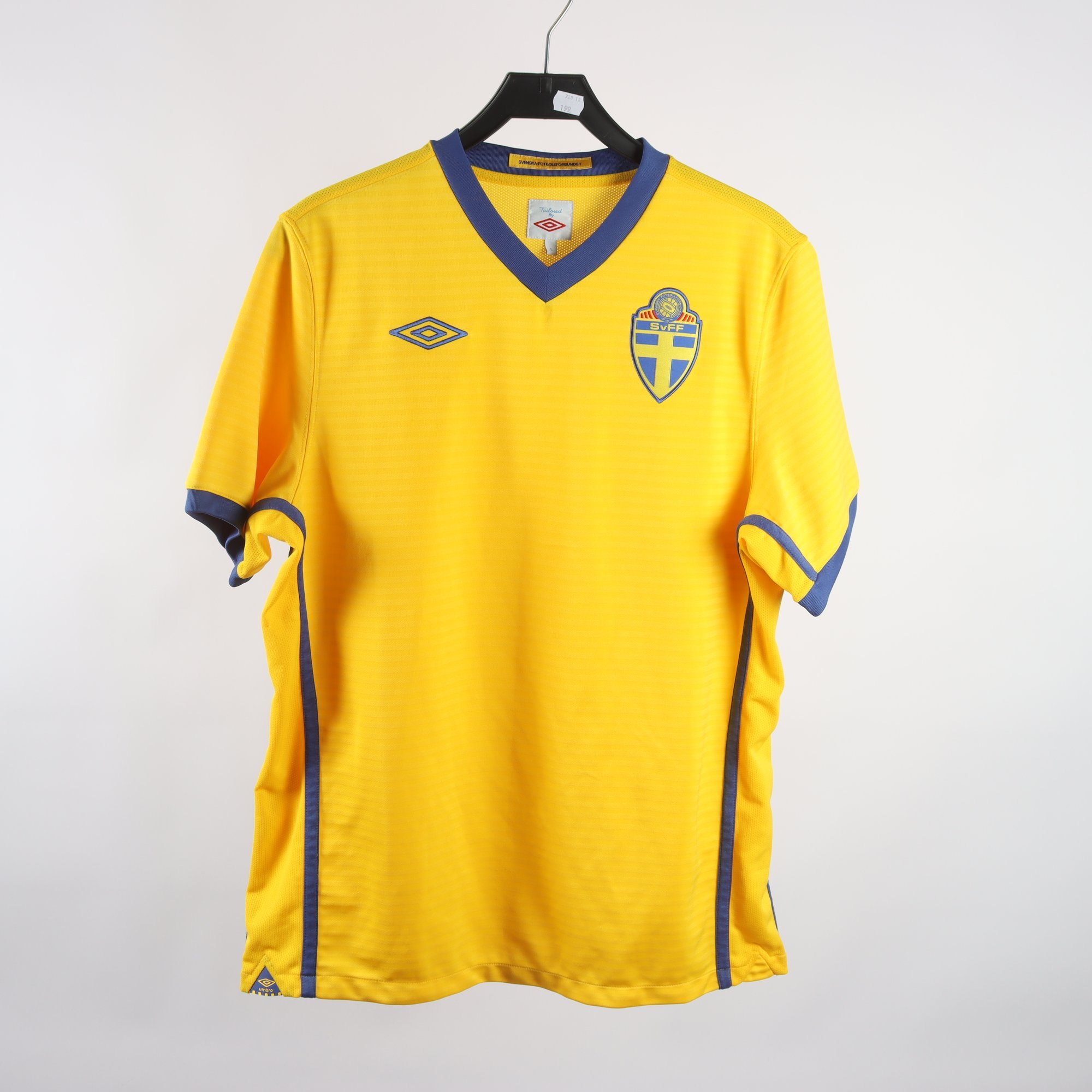 Sporttröja, Umbro, SvFF, gul, blå, stl. L