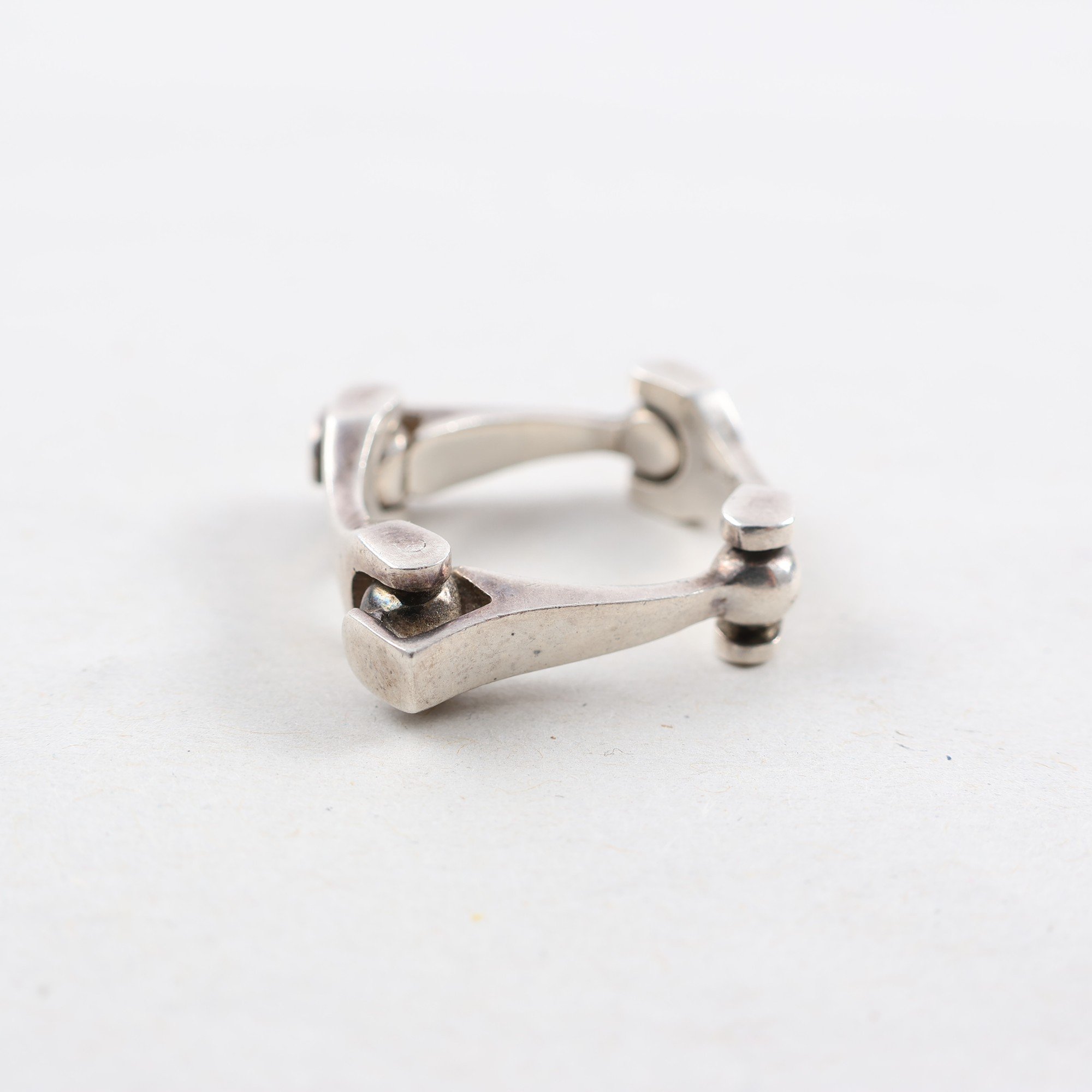 Ring, silver 925, ledad, vikt: 9.5g