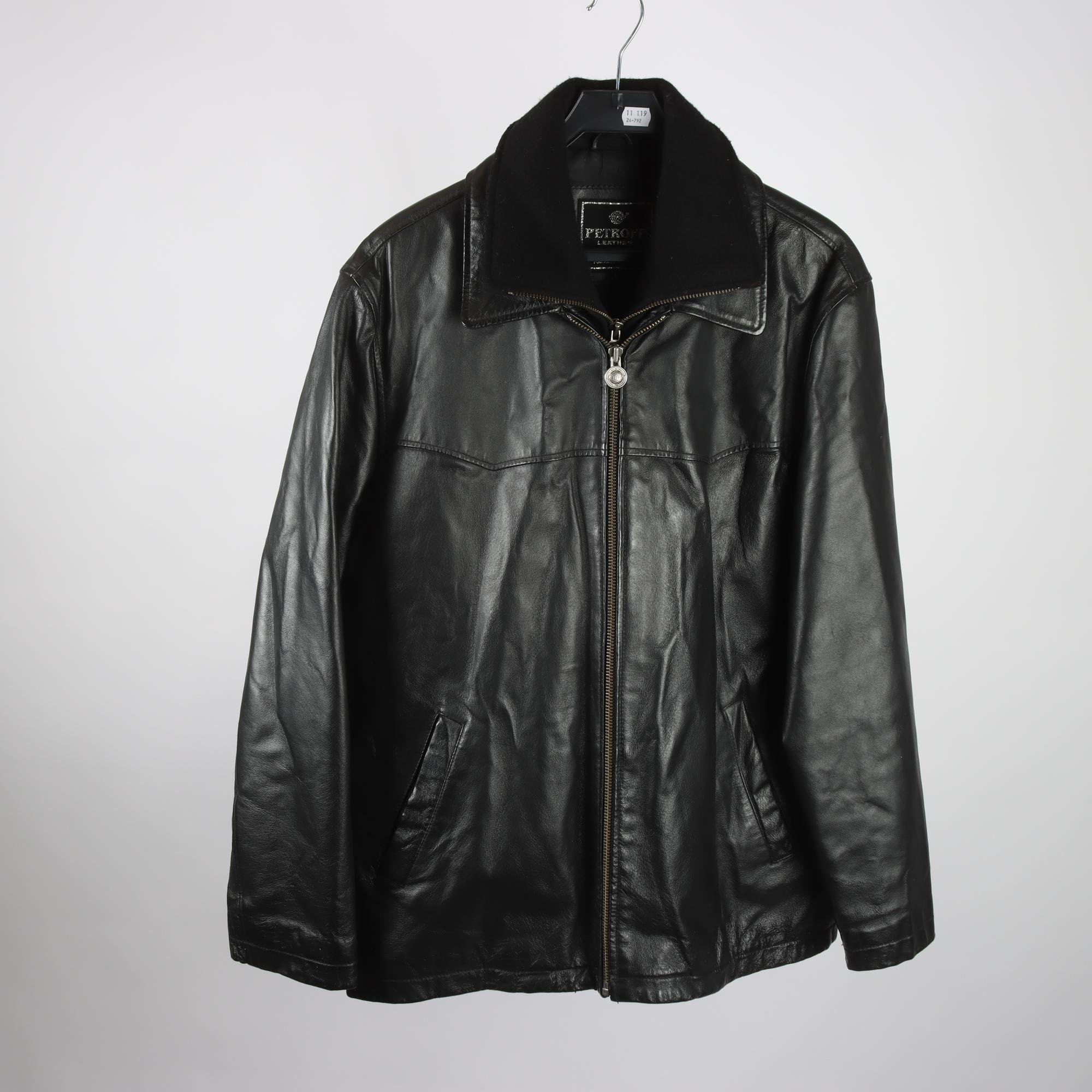 Skinnjacka, Petroff, 100% läder, stl. L