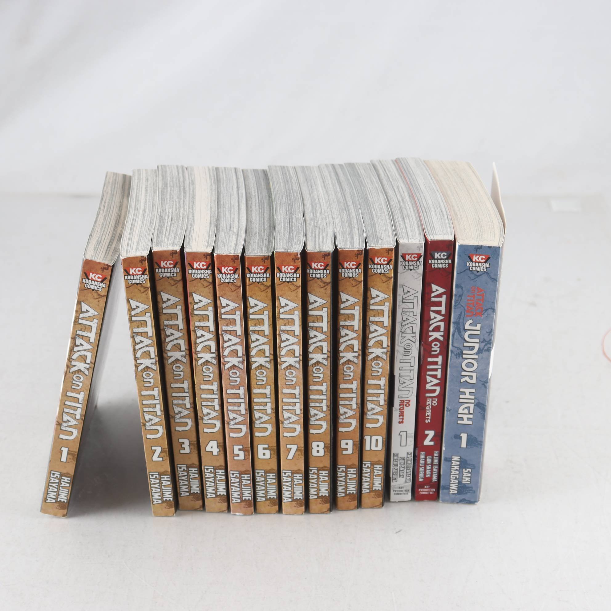 Attack on Titan,Vol. 1-10 + No Regret,Vol. 1-2 + Junior High Vol.1