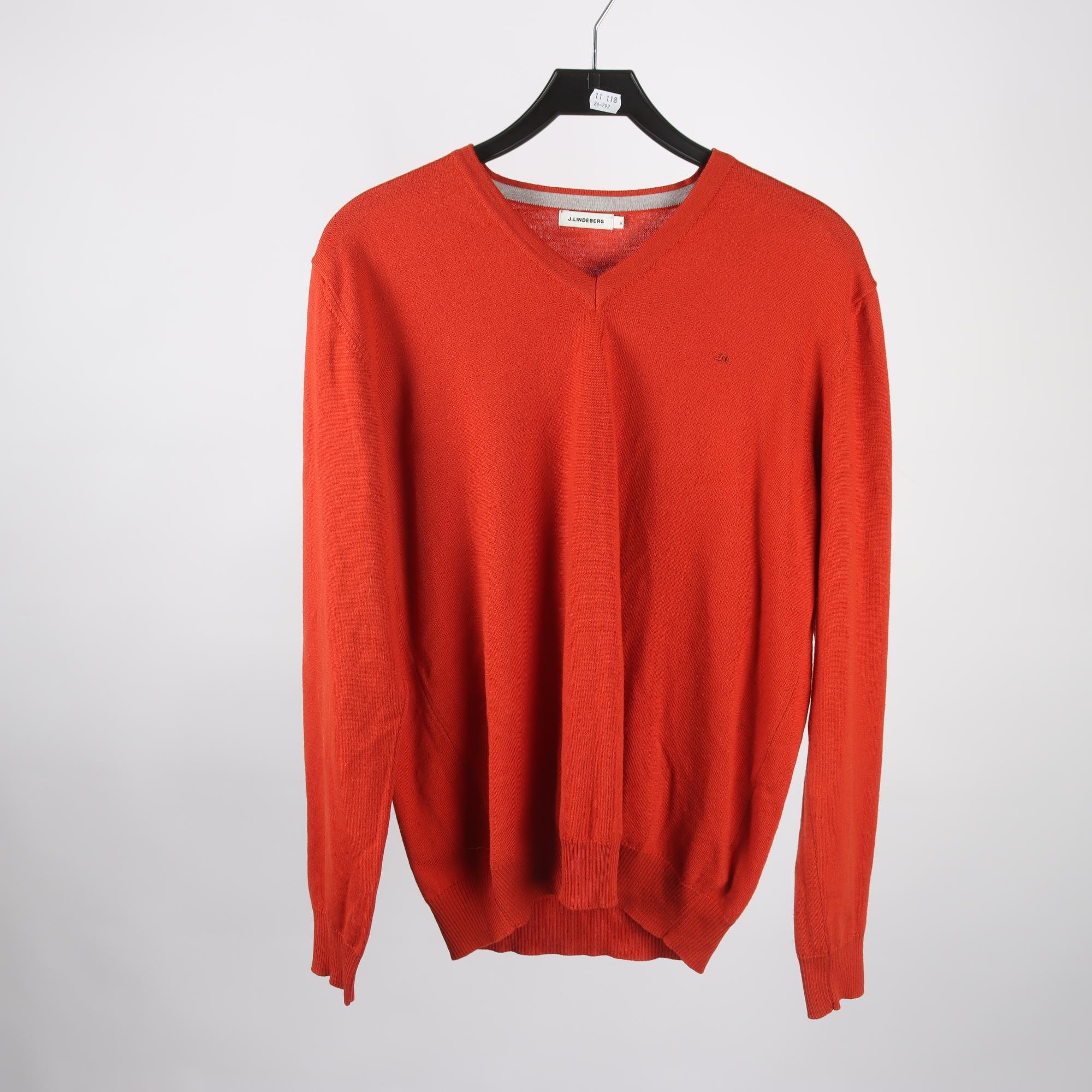 Stickad tröja, J. Lindeberg, 100% merinoull, stl. XL