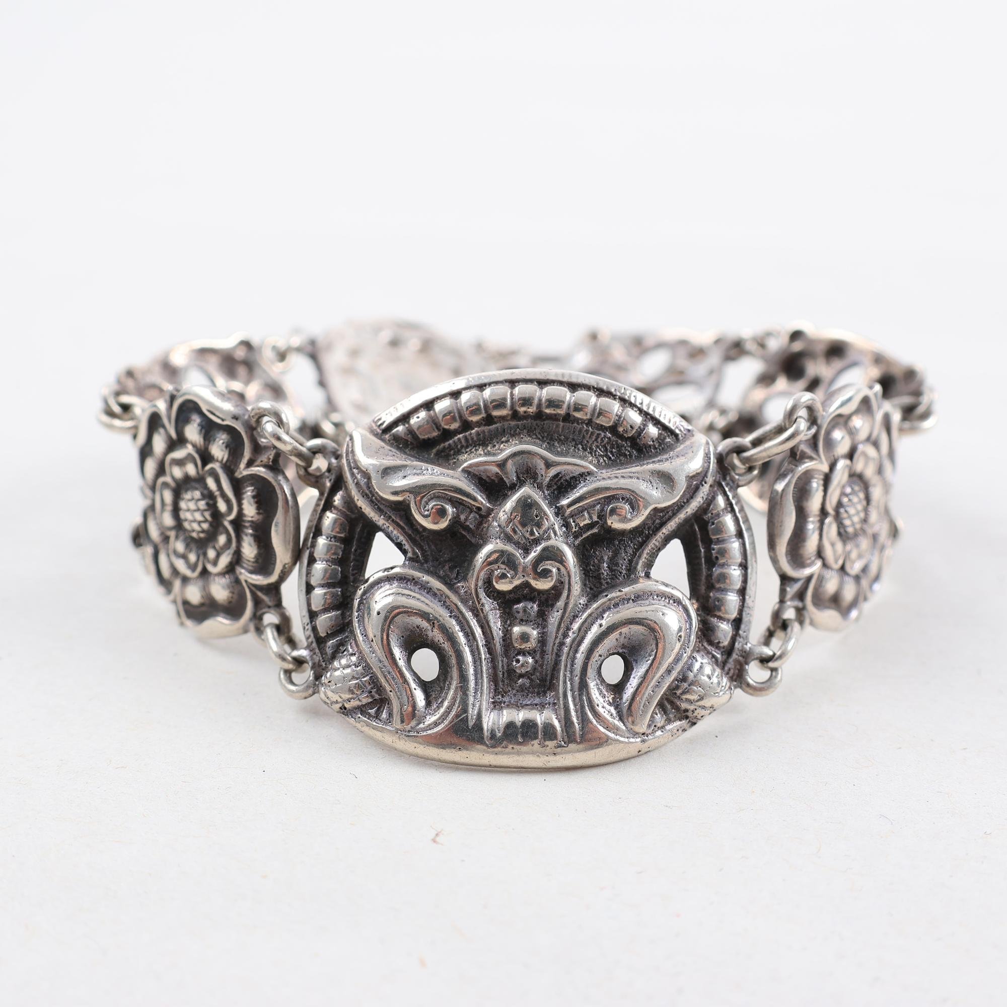 Armband, silver 830, Norge, vintage, vikt: 40.4g