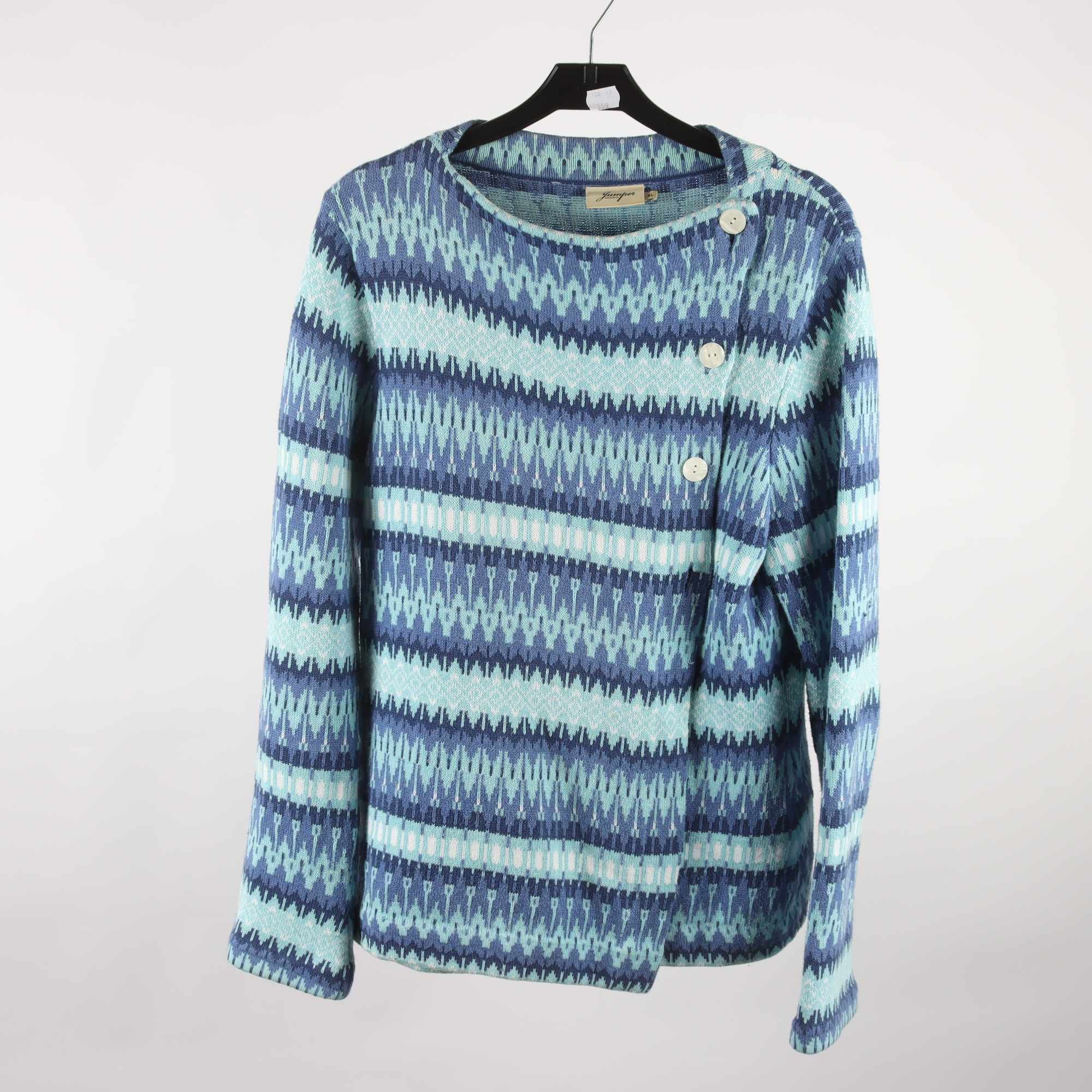 Kofta, Jumperfabriken, blå, stl. XL.