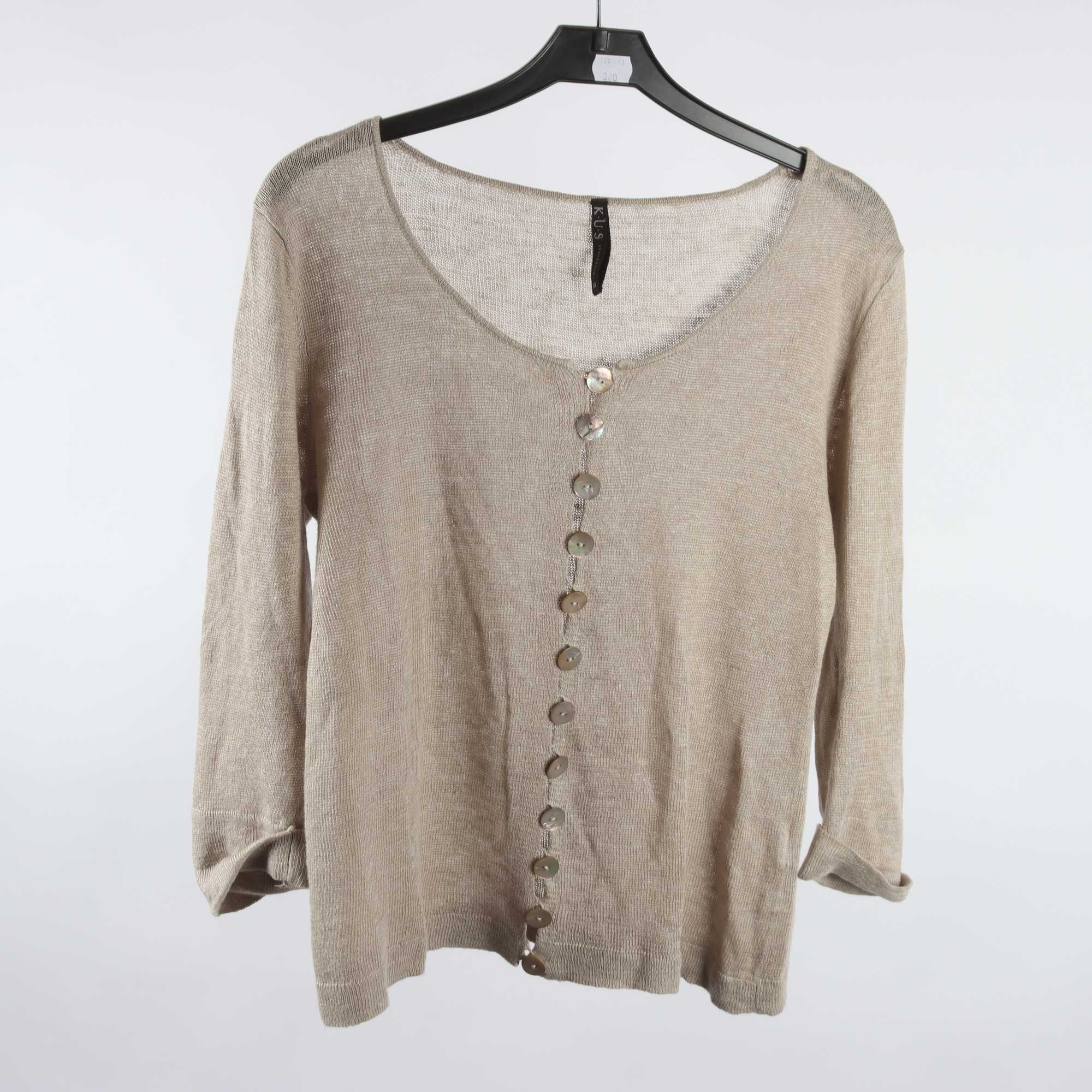 Kofta, K.U.S, beige, 100% lin, stl. M.