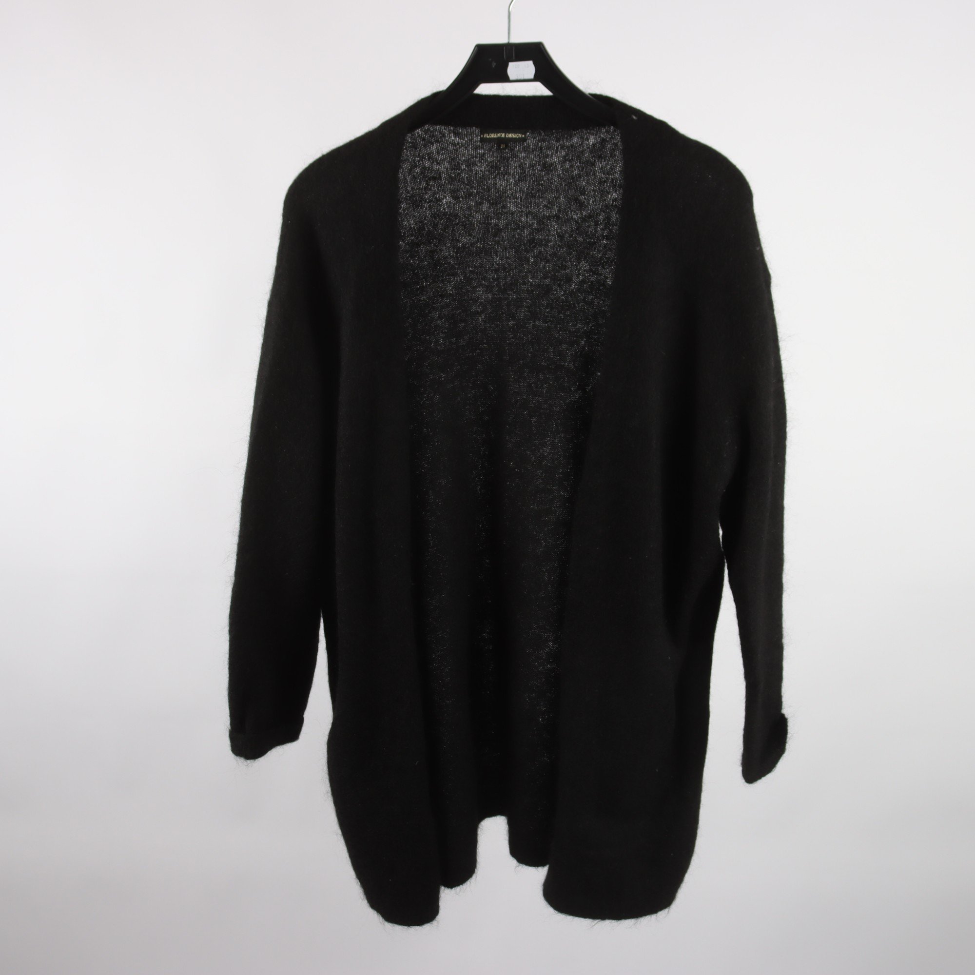 Kofta, Florence Design, svart, ull, mohair, stl. M.