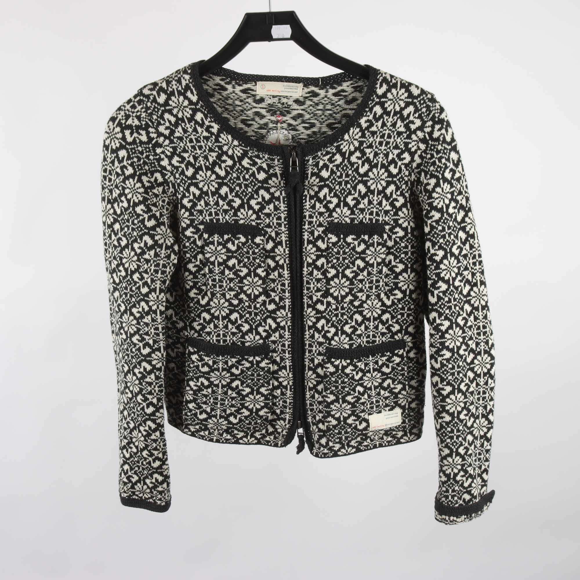 Kofta, Odd Molly, vit, svart, stl. S.