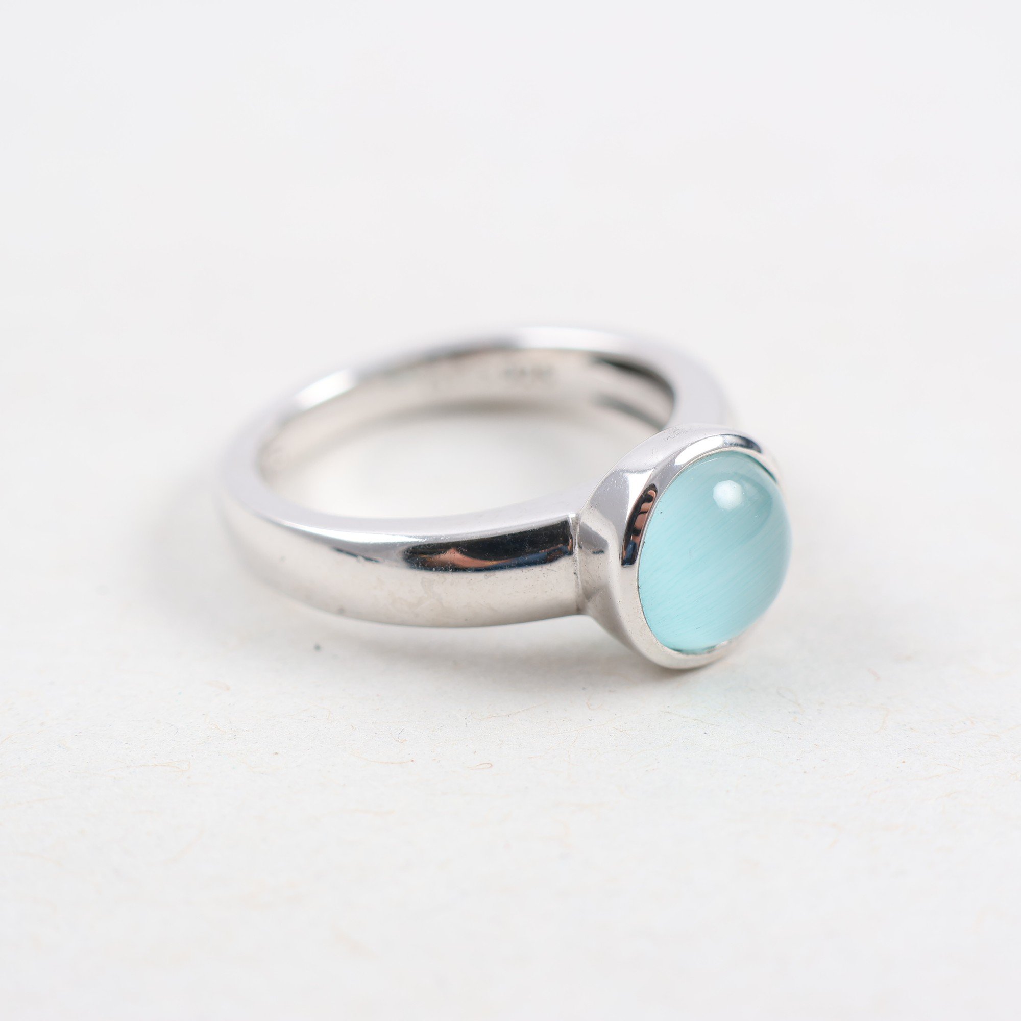 Ring, Ti Sento, silver 925, turkos sten.