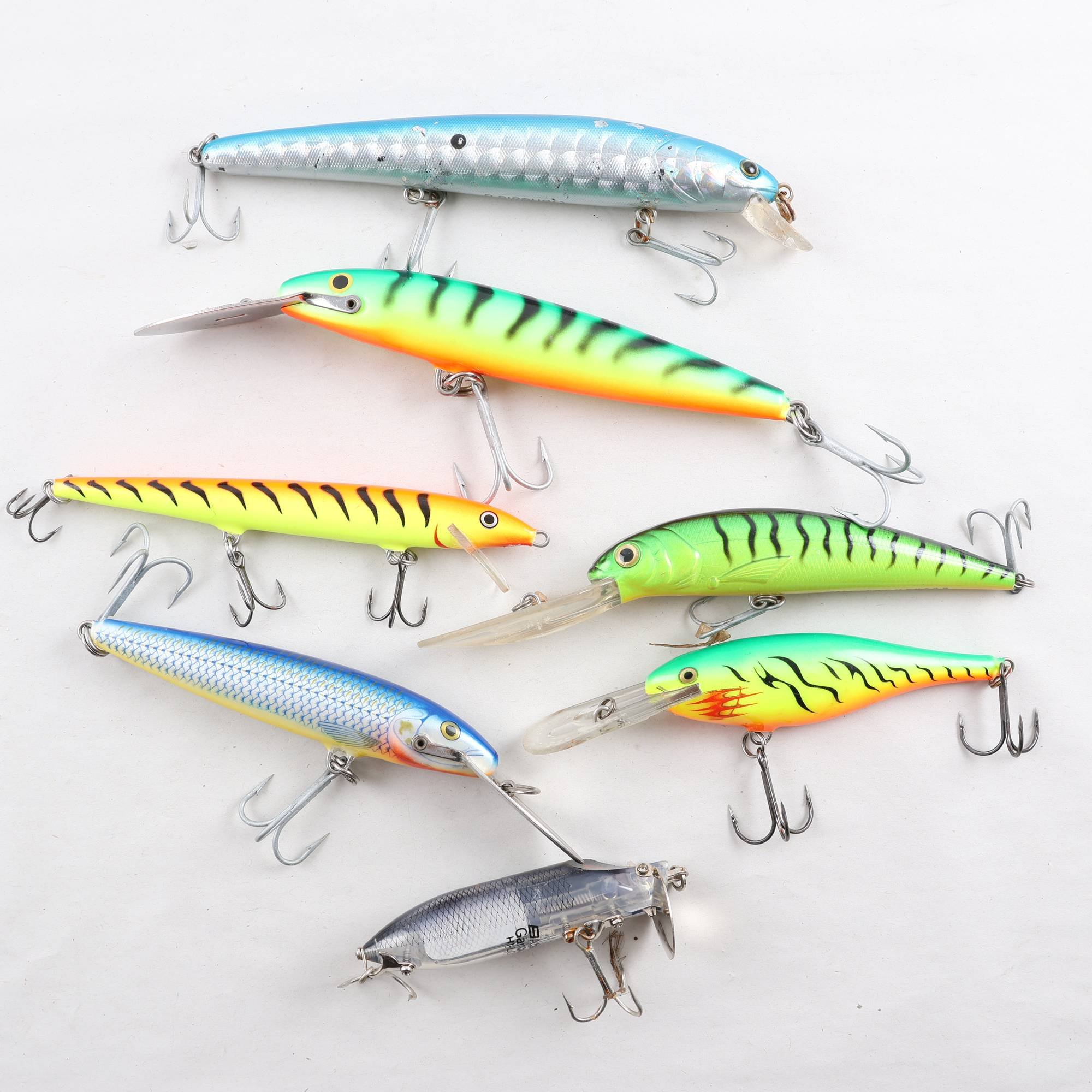 Fiskedrag, Wobblers, 7 st.