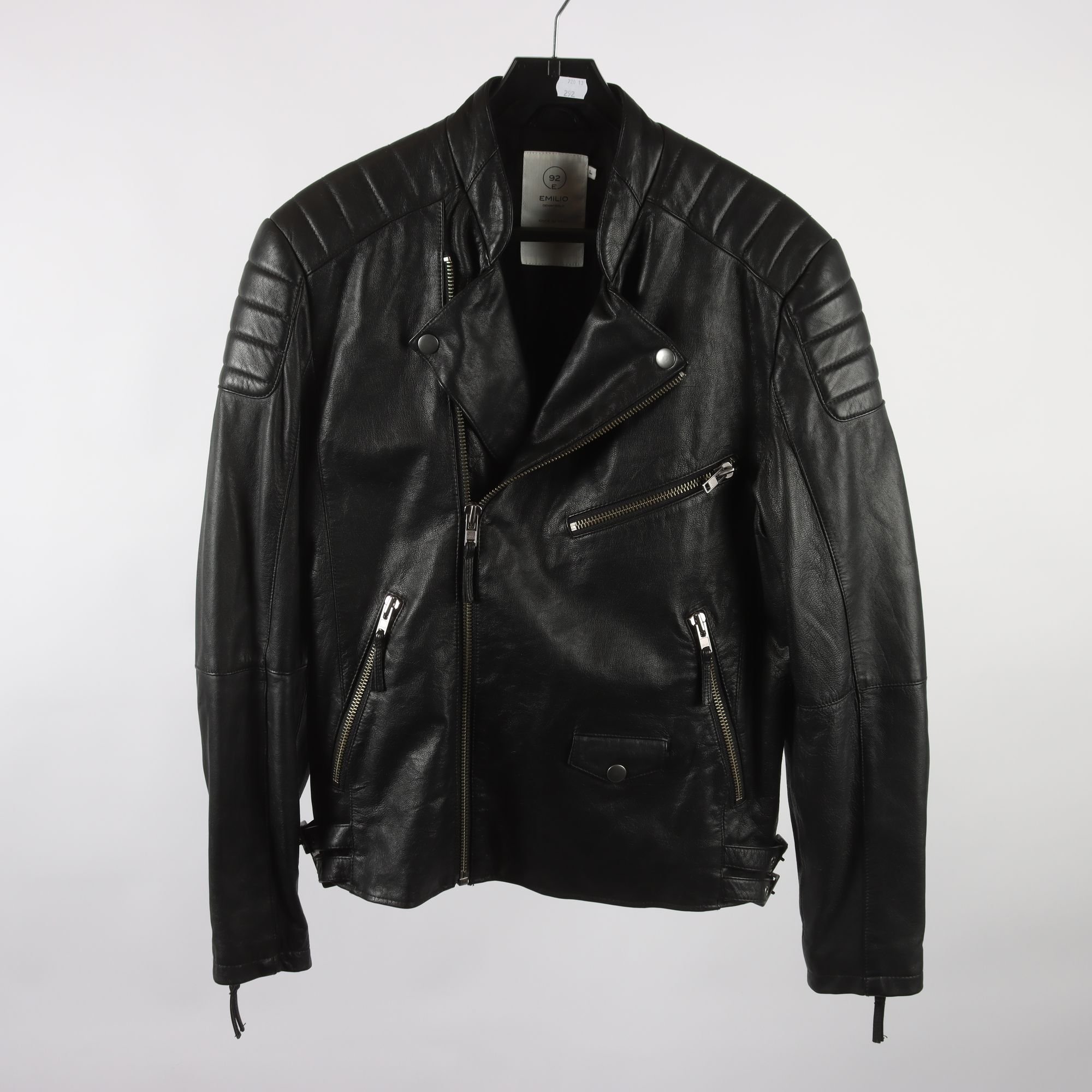 Skinnjacka, Emilio, svart, stl. L