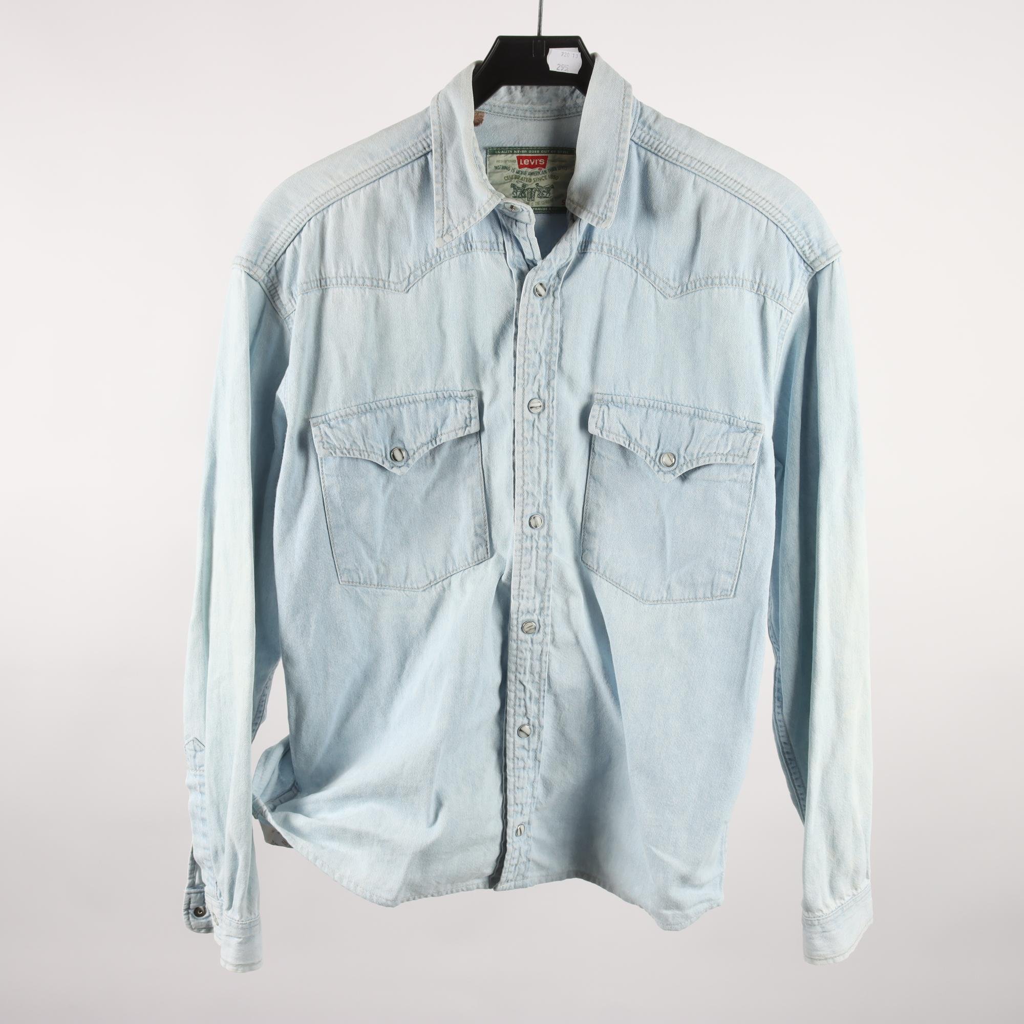 Jeansskjorta, Levis, blå, stl. S