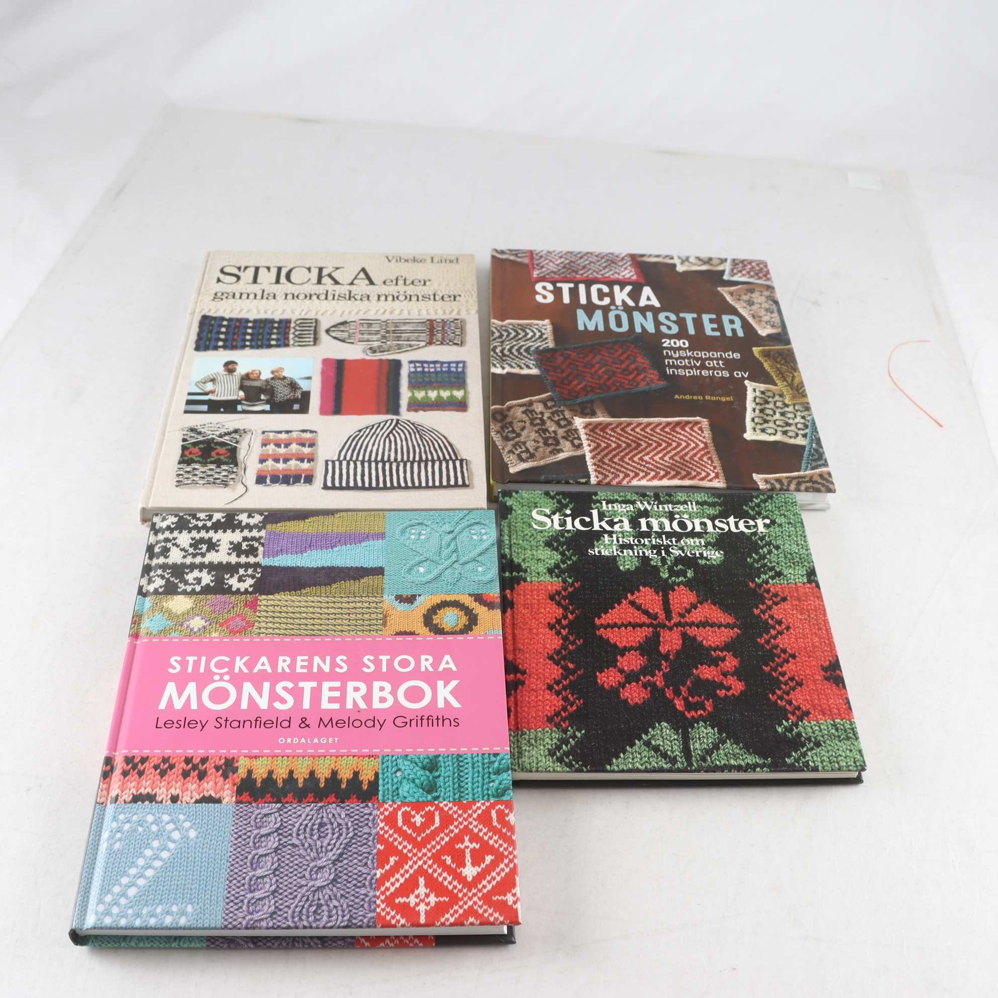 Sticka mönster, bokpaket med 4 volymer