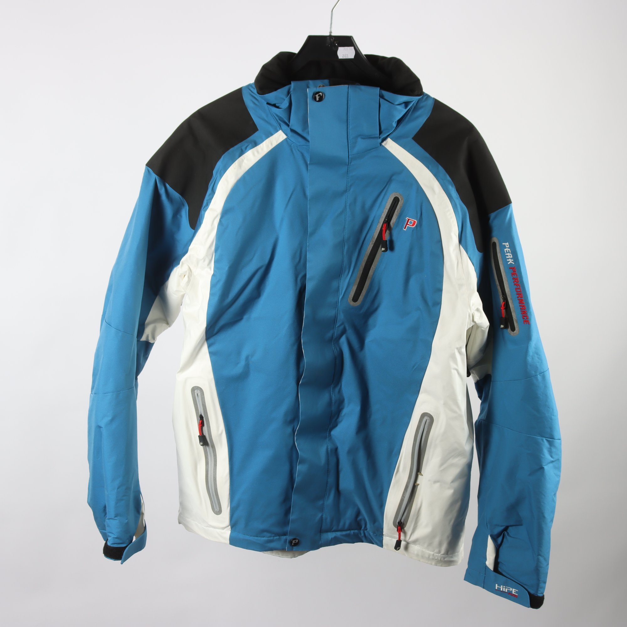 Jacka, PeakPerformance, blå, vit, stl. XL