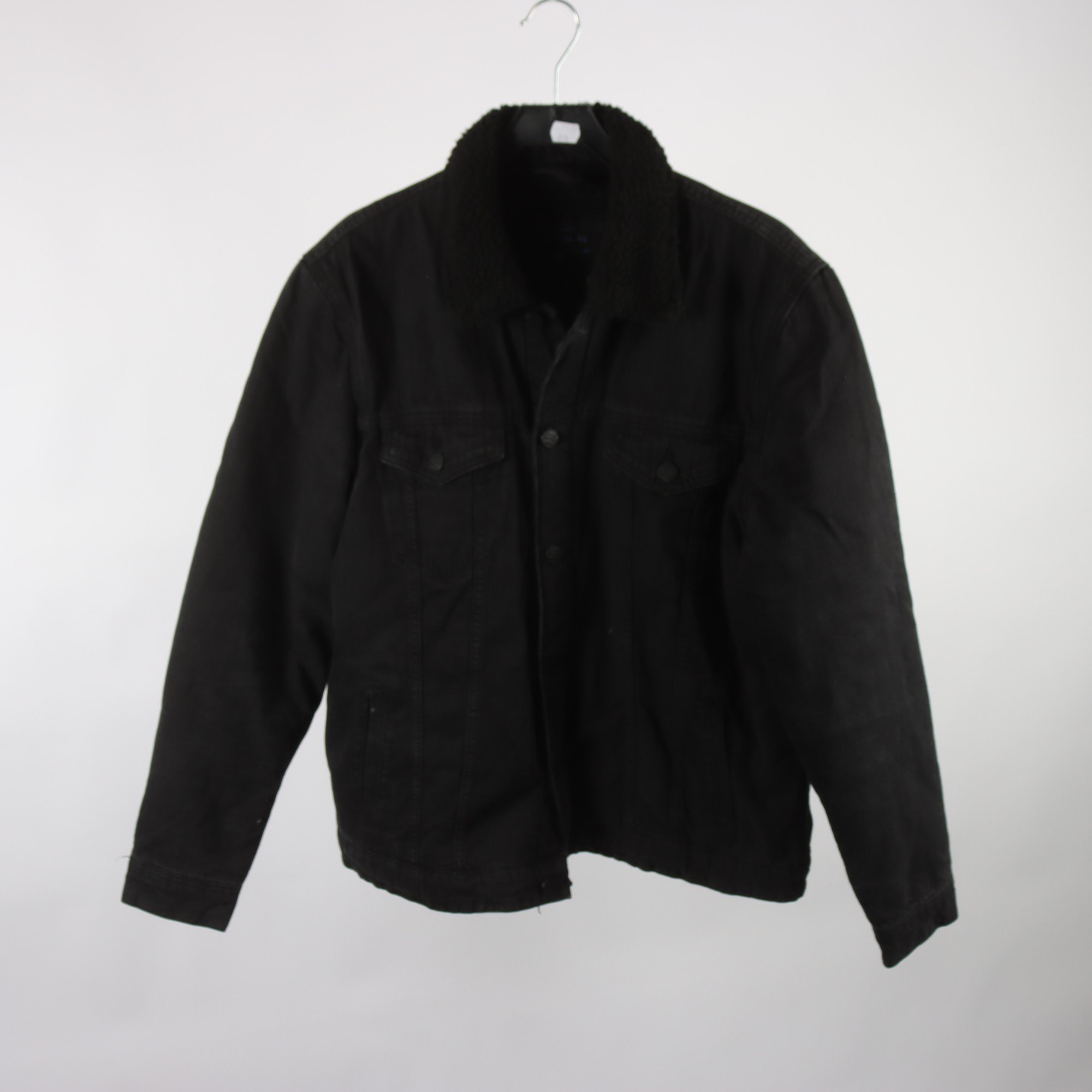 Jeansjacka, fodrad, Only & Sons, svart, stl. XL