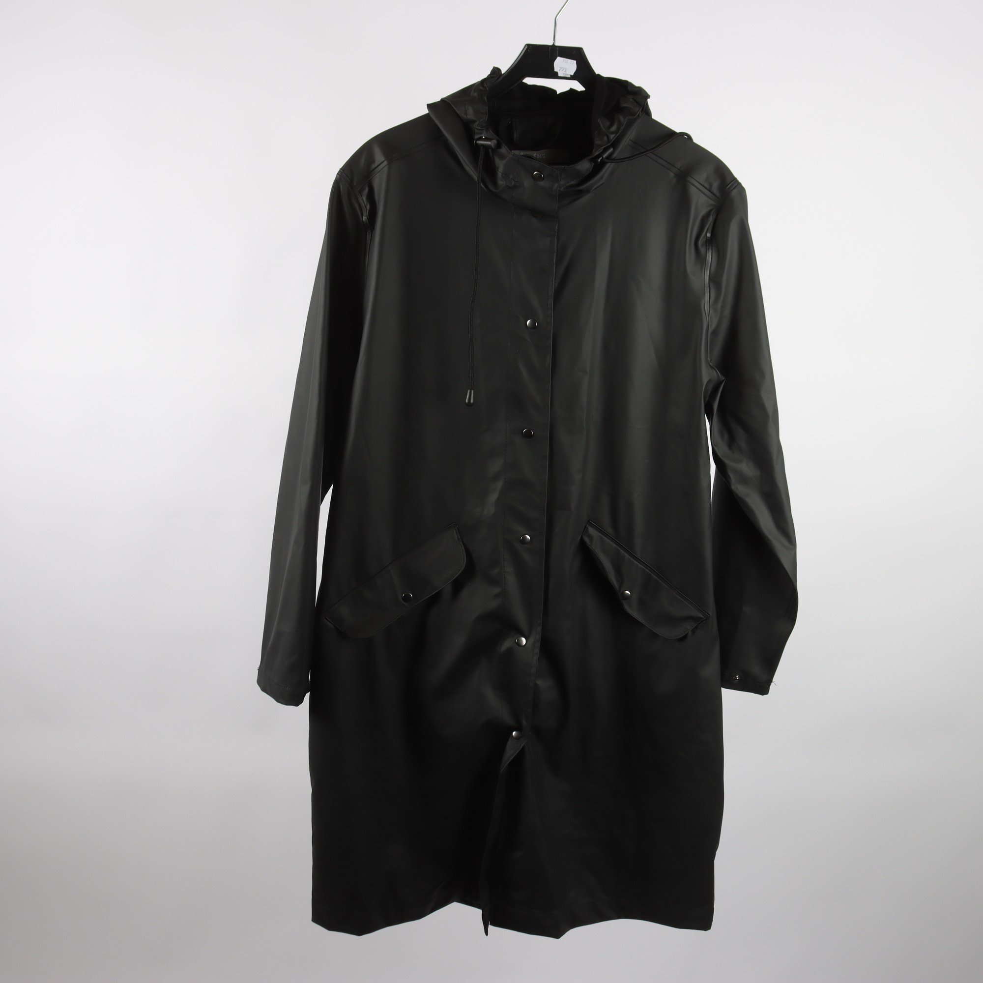 Regnkappa, Åhlens, svart, stl. M