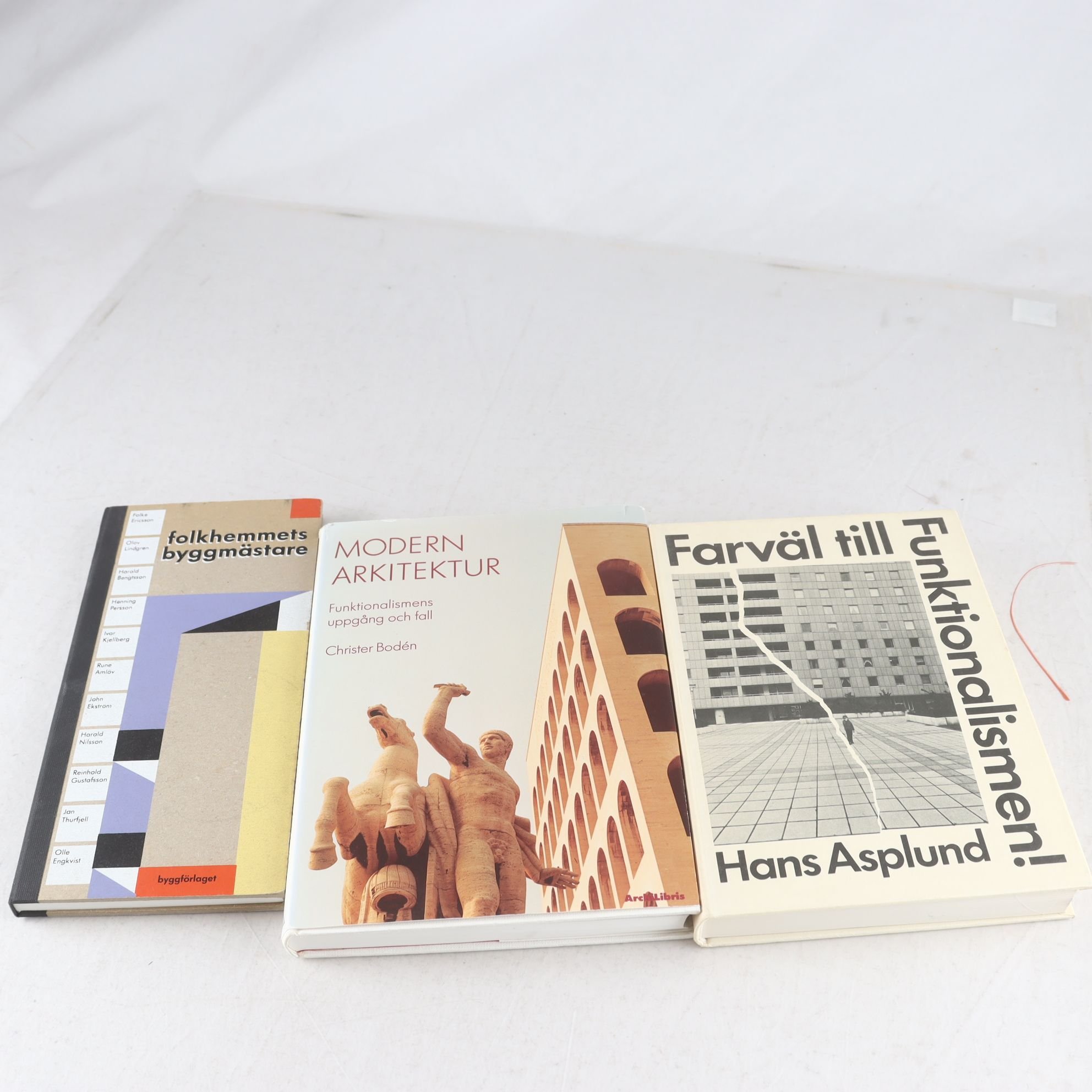 Funktionalismen i svensk arkitektur, bokpaket med 3 volymer