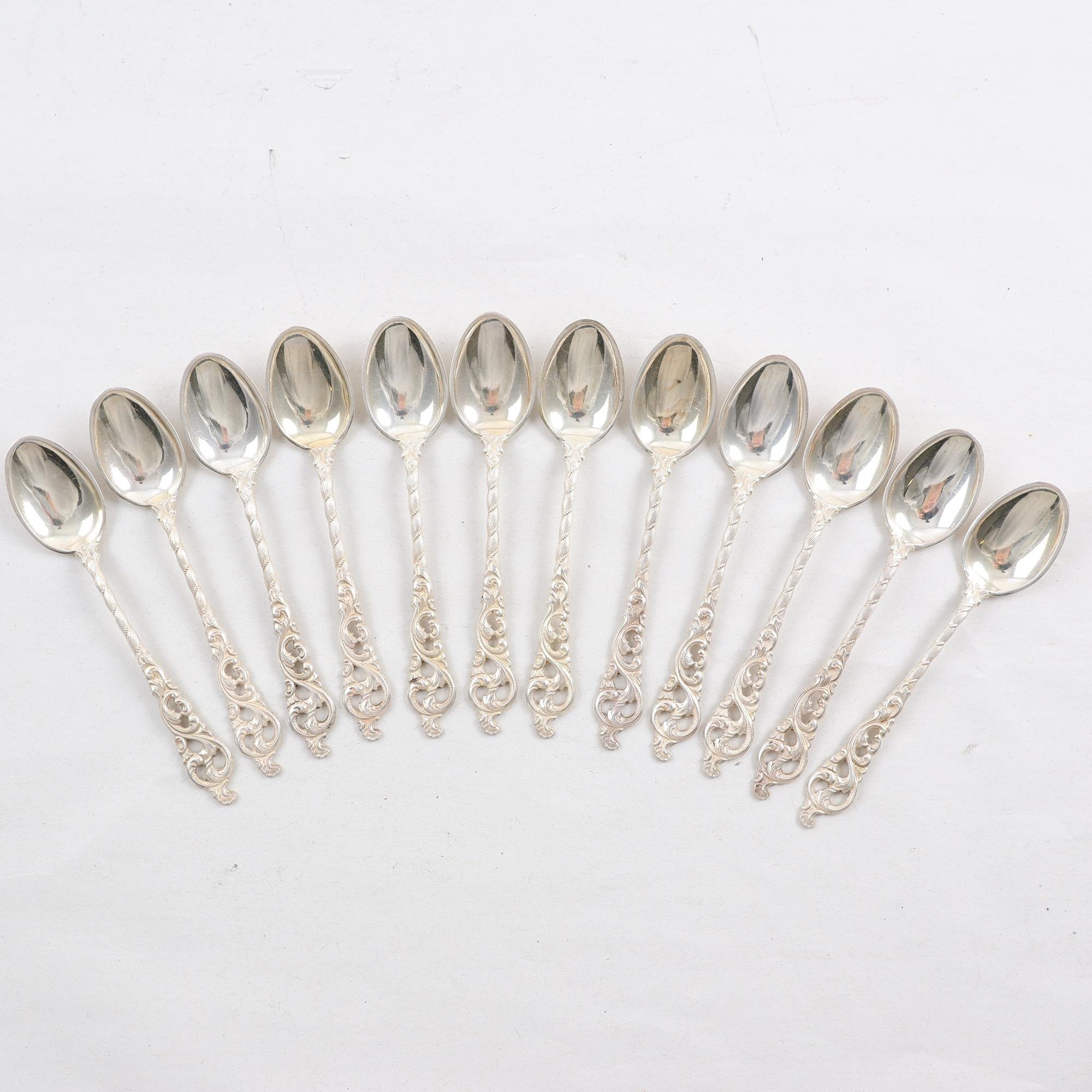 Teskedar, silver, 830s, Lo, NM