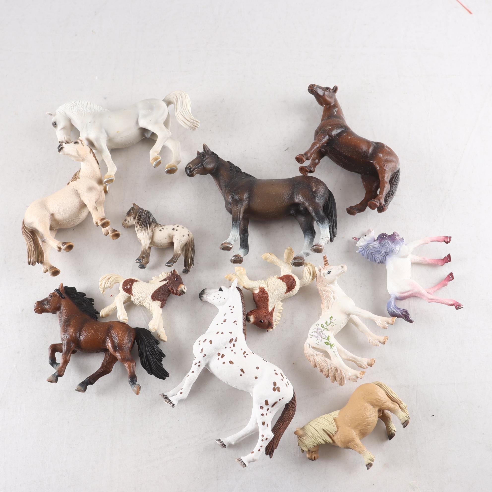 Hästar, Schleich, blandat.