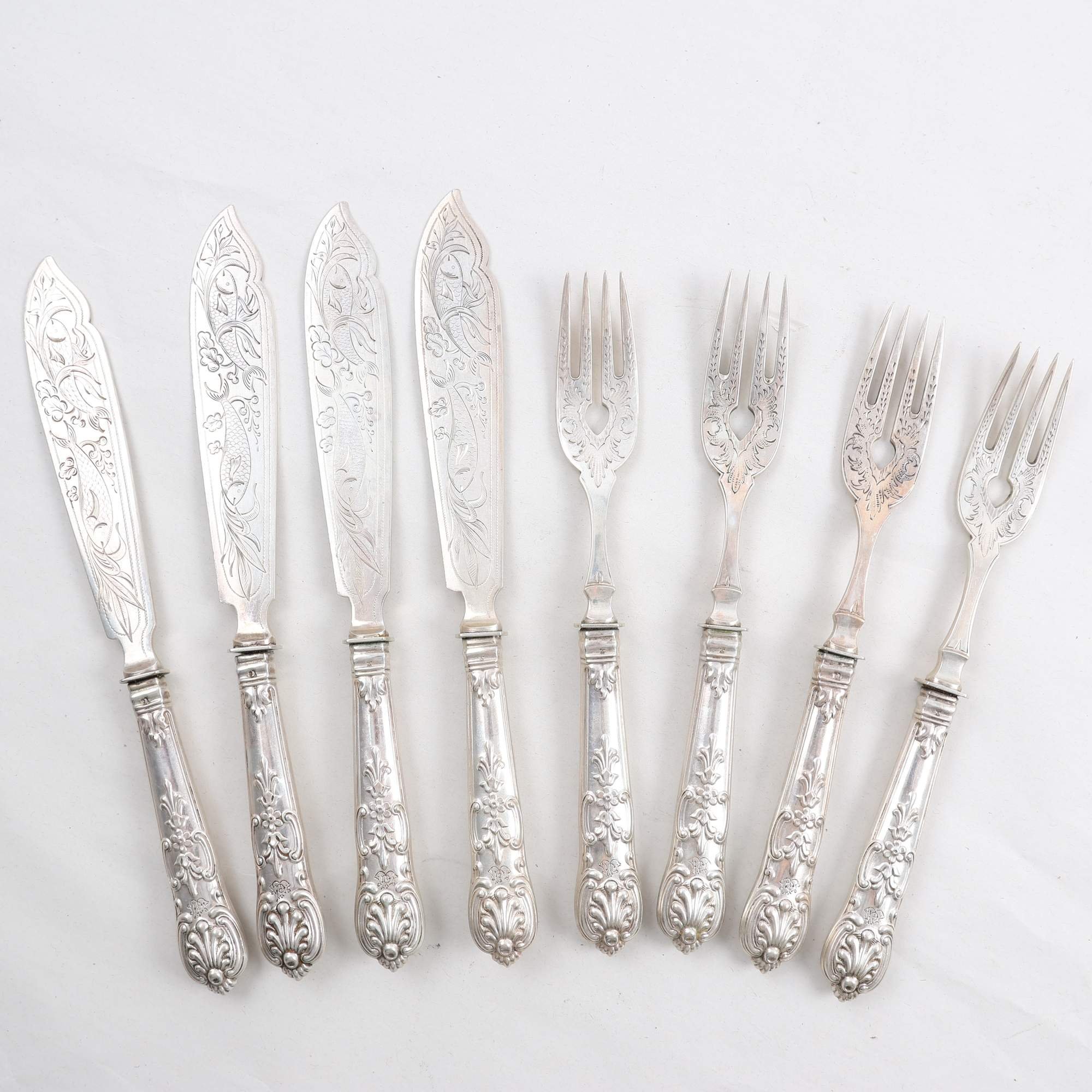 Bestick, silver 800, Hessenberg, Tyskland