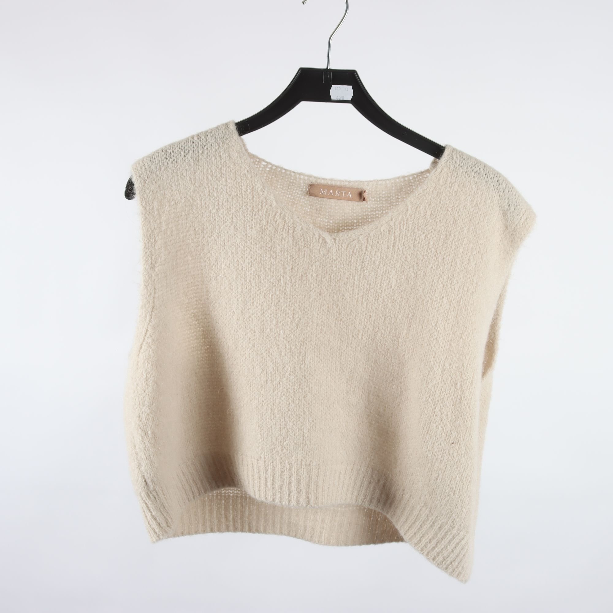 Väst, Marta, beige, ullmix, stl. one size.