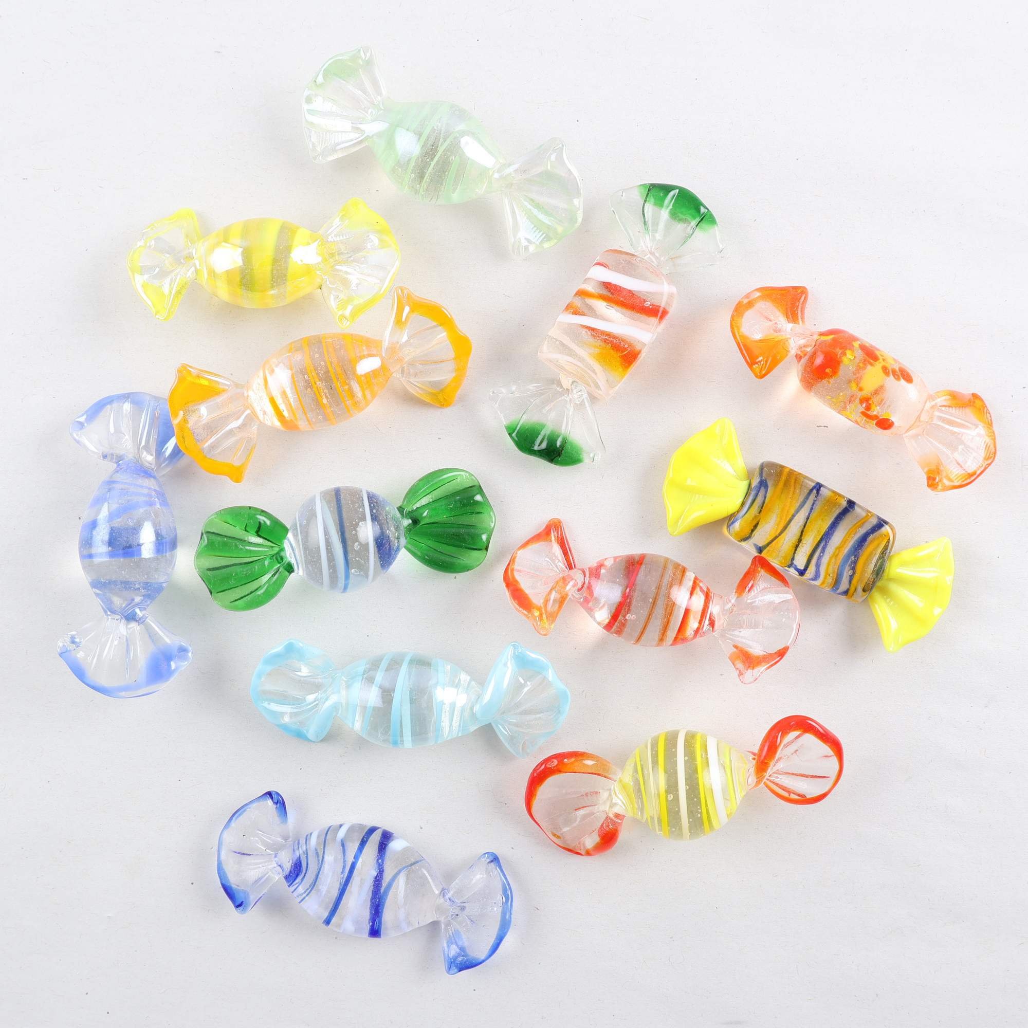 Glasgodis, Muranoglas karameller, 12 st.