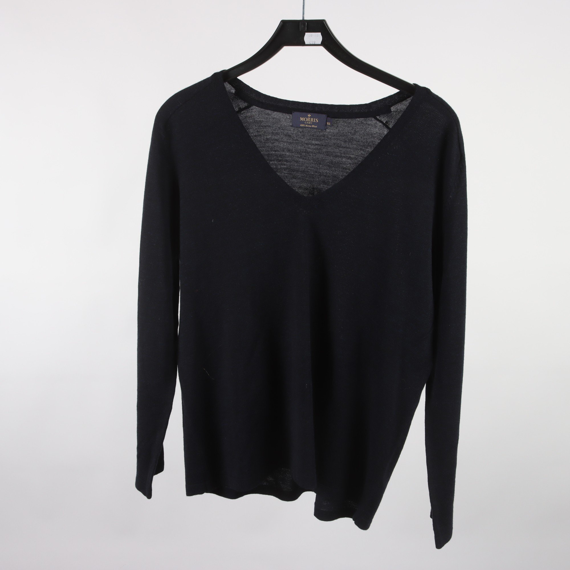 Tröja, Morris, blå, 100% ull, stl. XXL.