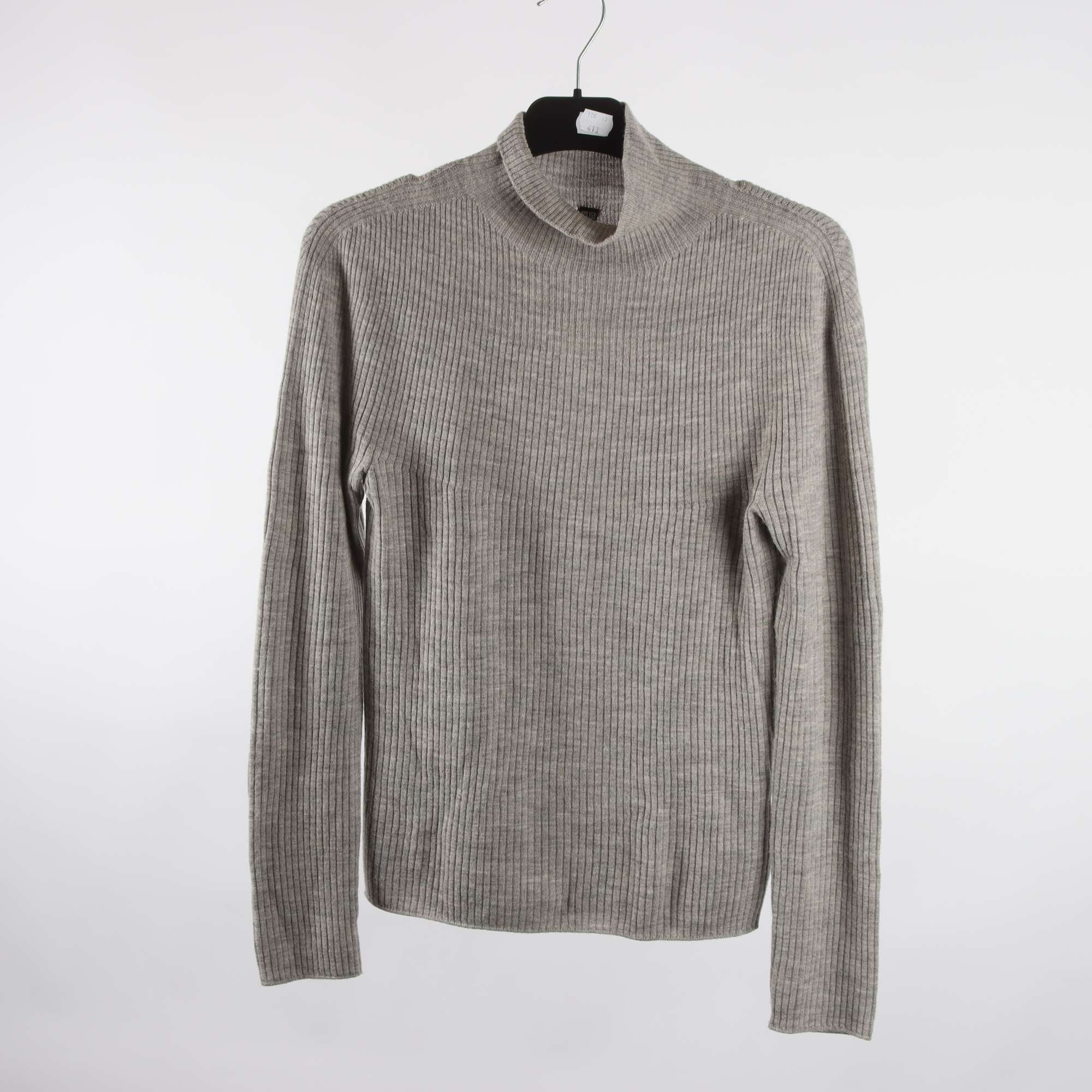 Tröja, Uniqlo, grå, 100% ull, stl. S.