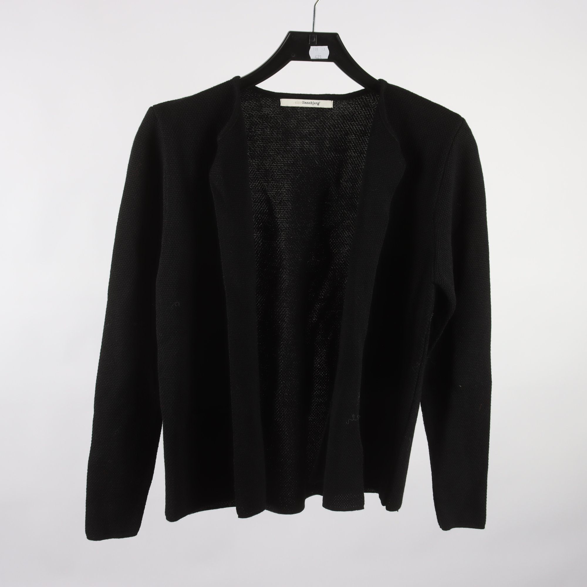 Kofta, Sibin Linnebjerg, svart, ullmix, stl. S.