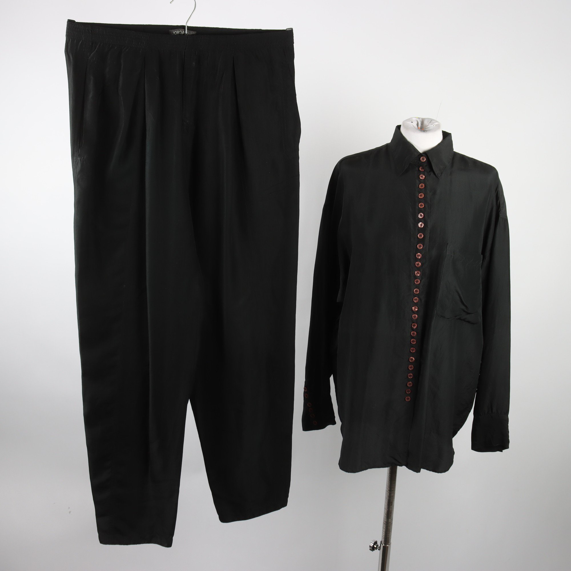 Skjorta & byxa, 100% siden, stl. S-L