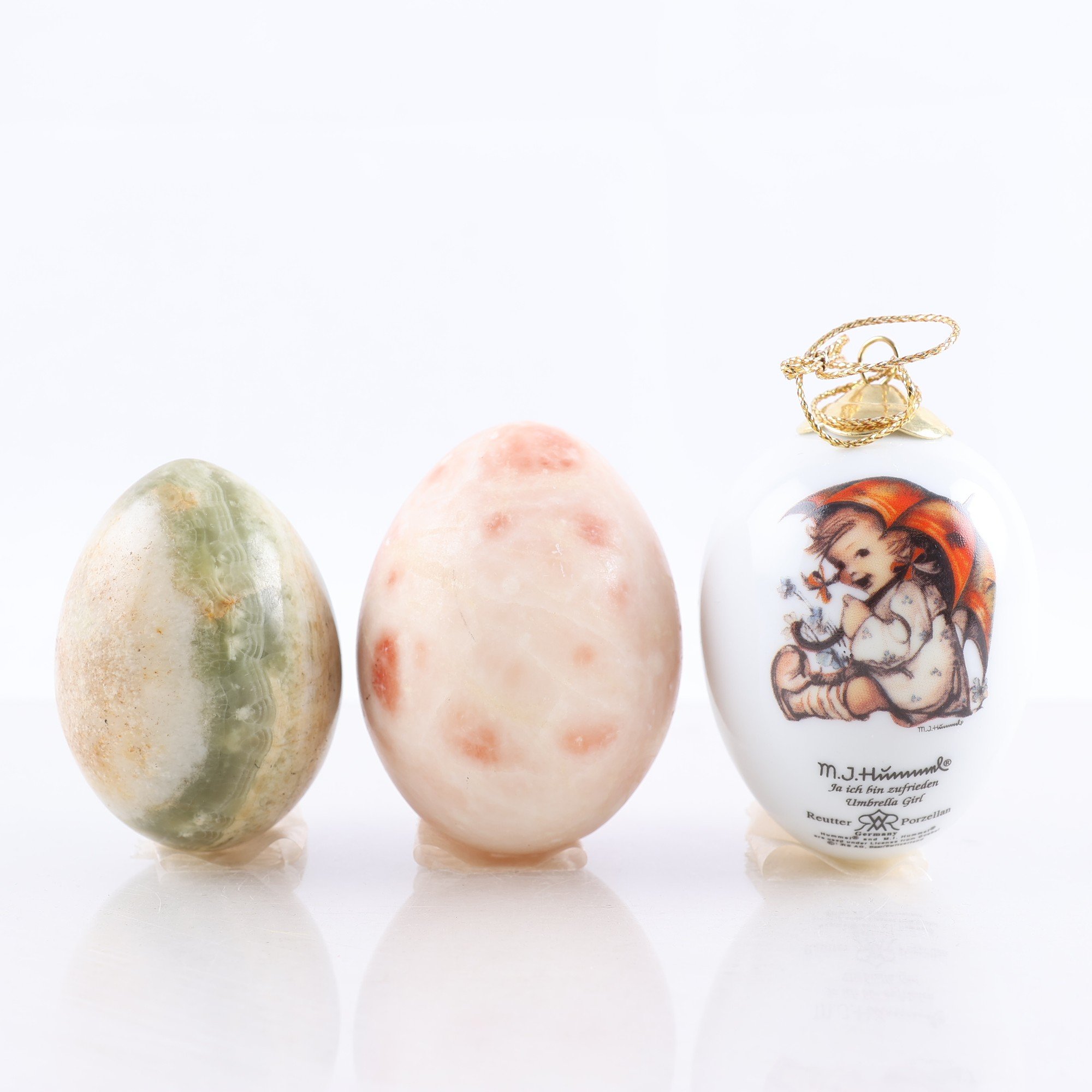 Ägg, Reutter porslin & sten/marmor, 3 st.