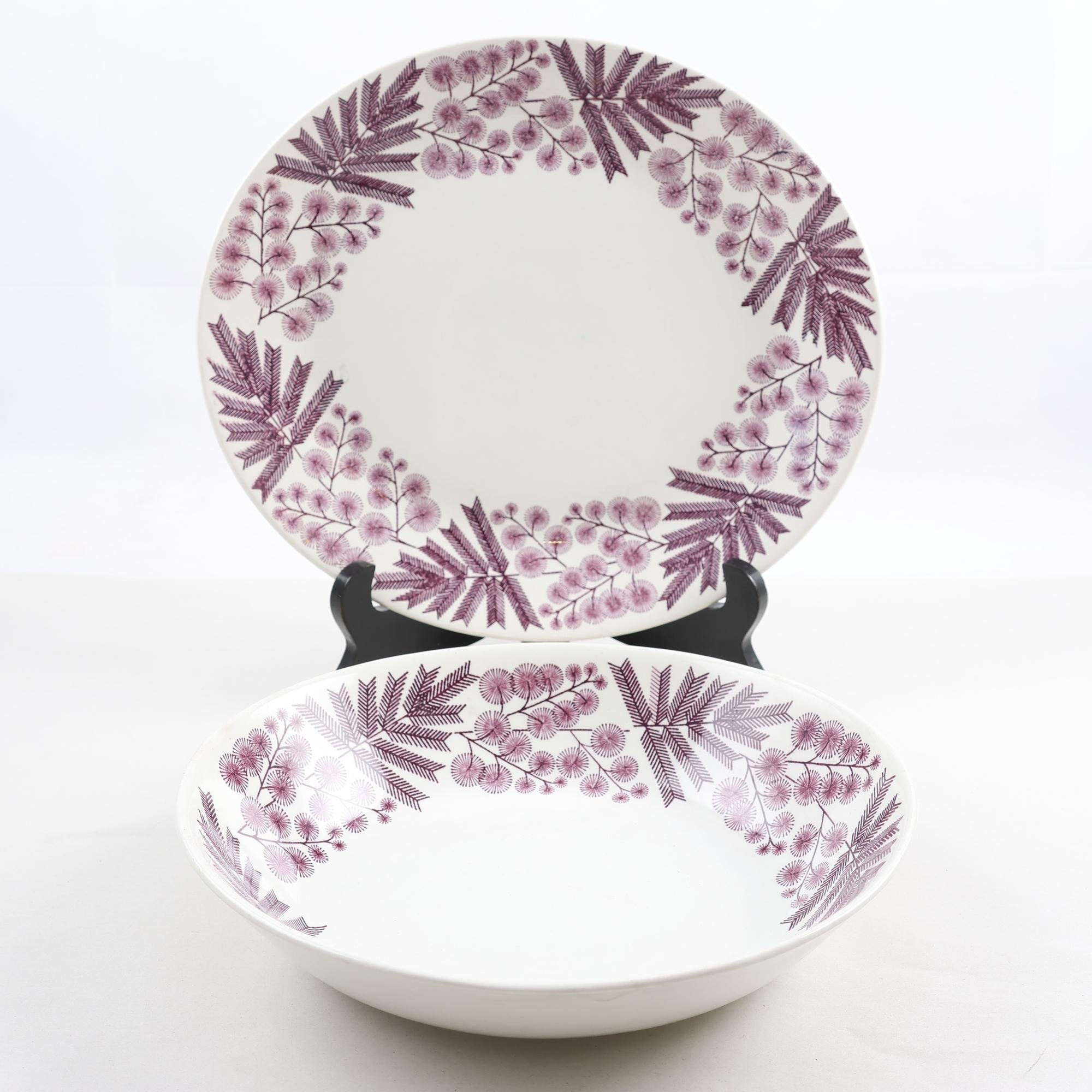 Serveringsfat, ”Mimosa”, Berit Ternell, Gefle. Samfraktas ej.